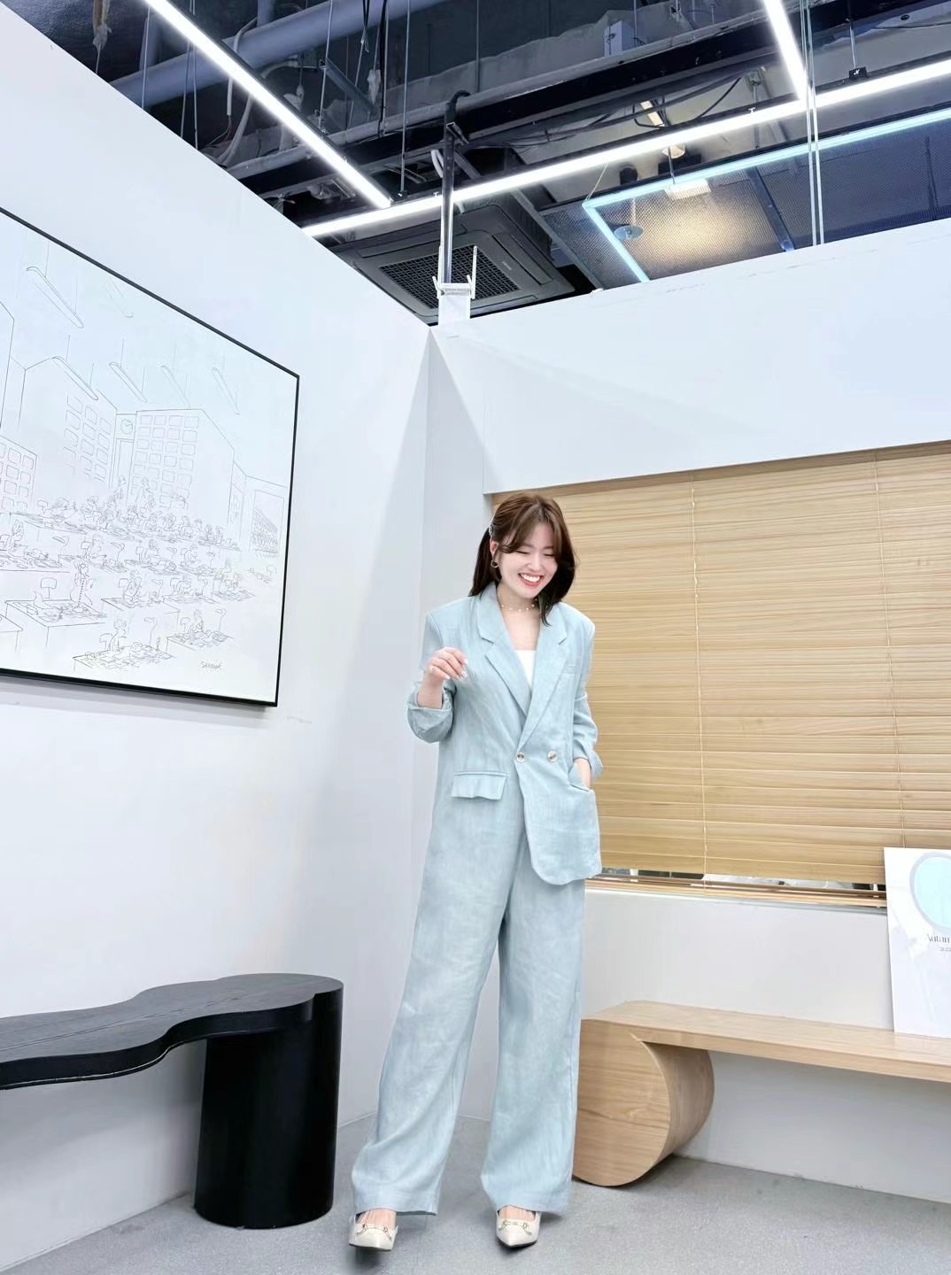 SG03 / BLAZER BUTTON PANTSUIT