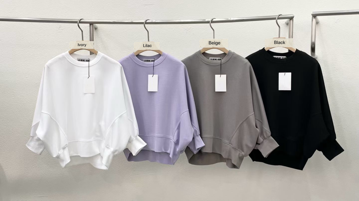 LE18 / RELAXED PUFF SLEEVE SWEAT TOP