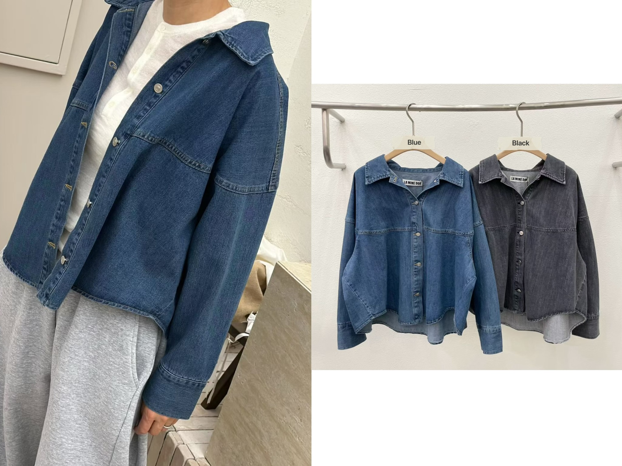LE14 / LIGHT DENIM SHIRT-OUTER