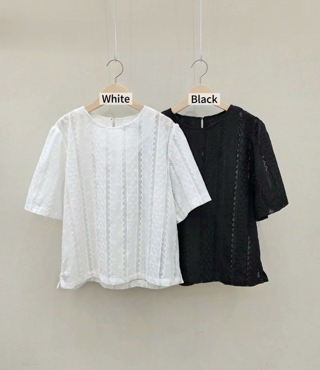 MA18 / PANELLED BROIDERIE BLOUSE