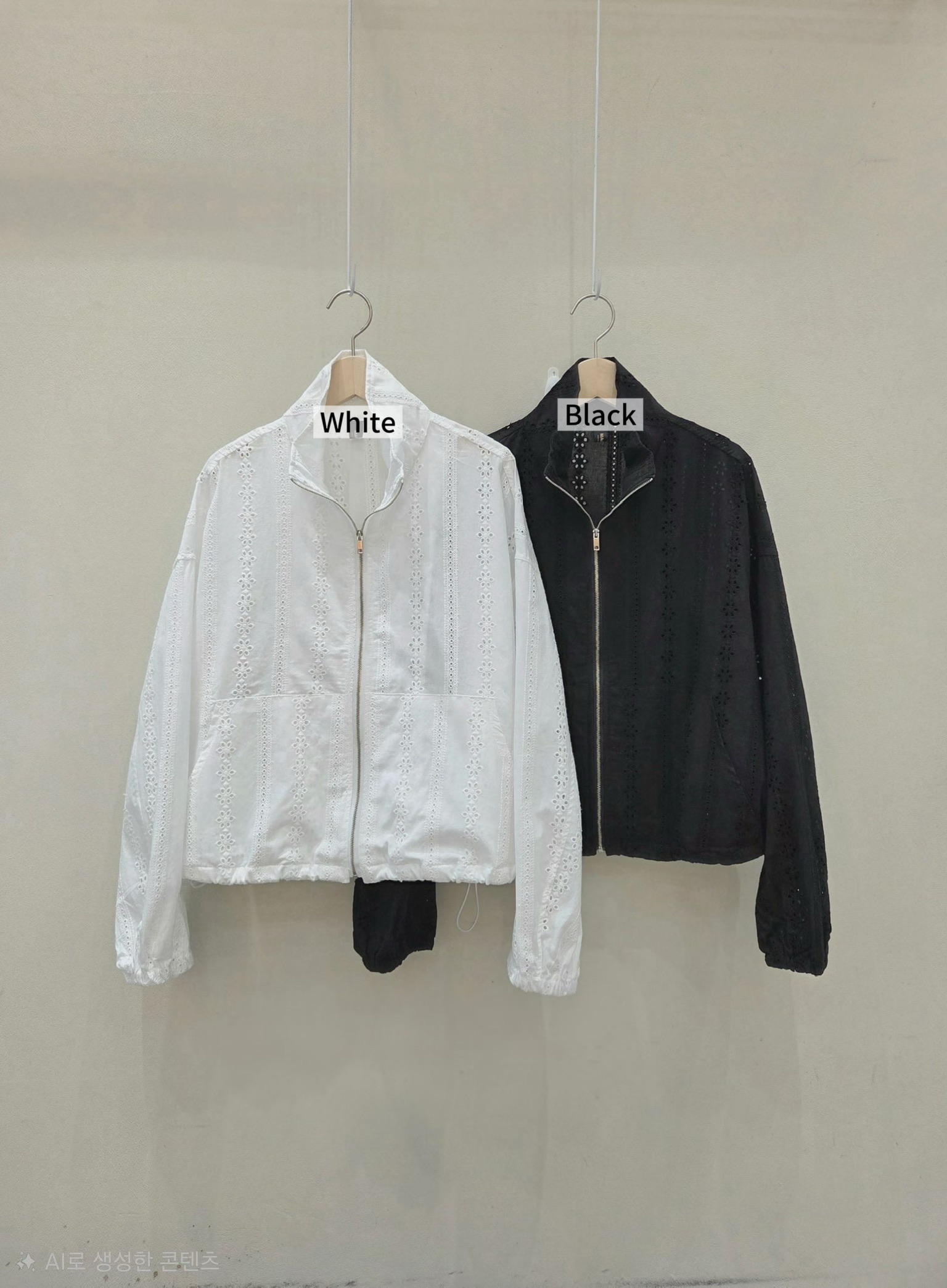 MA19 / POCKET BROIDERIE ZIP LIGHT WEIGHT OUTER WEAR