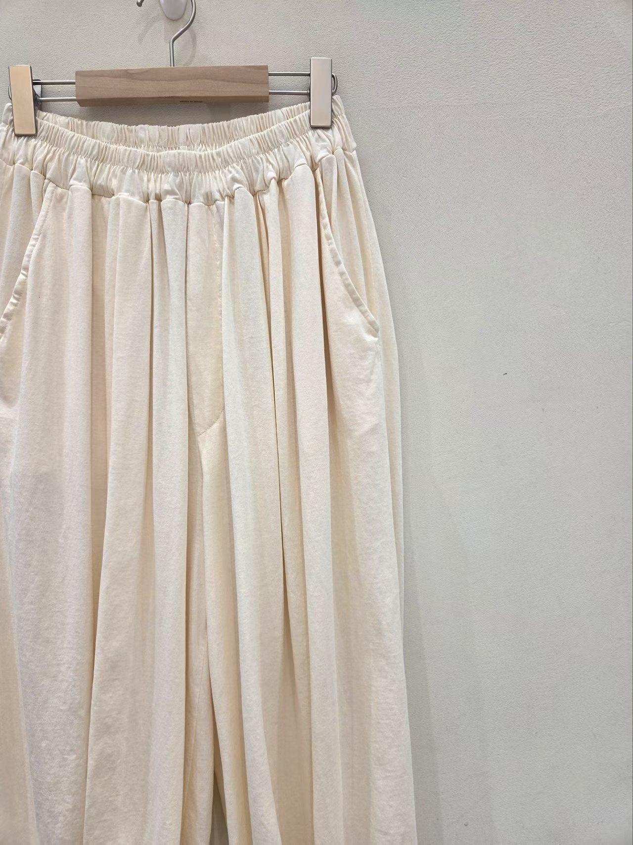 MA23 / ELASTIC BAND POCKET HAREM PANTS