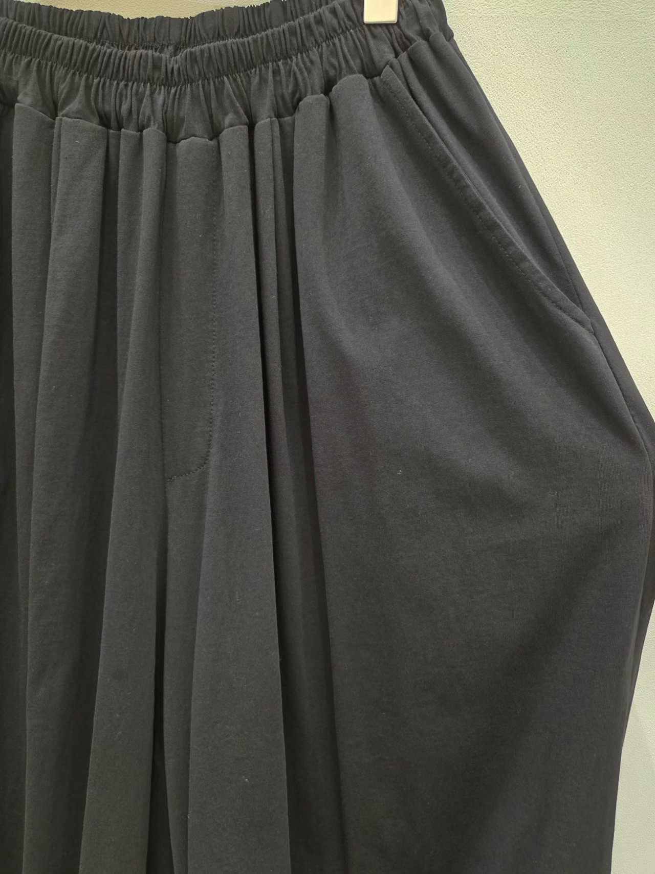 MA23 / ELASTIC BAND POCKET HAREM PANTS