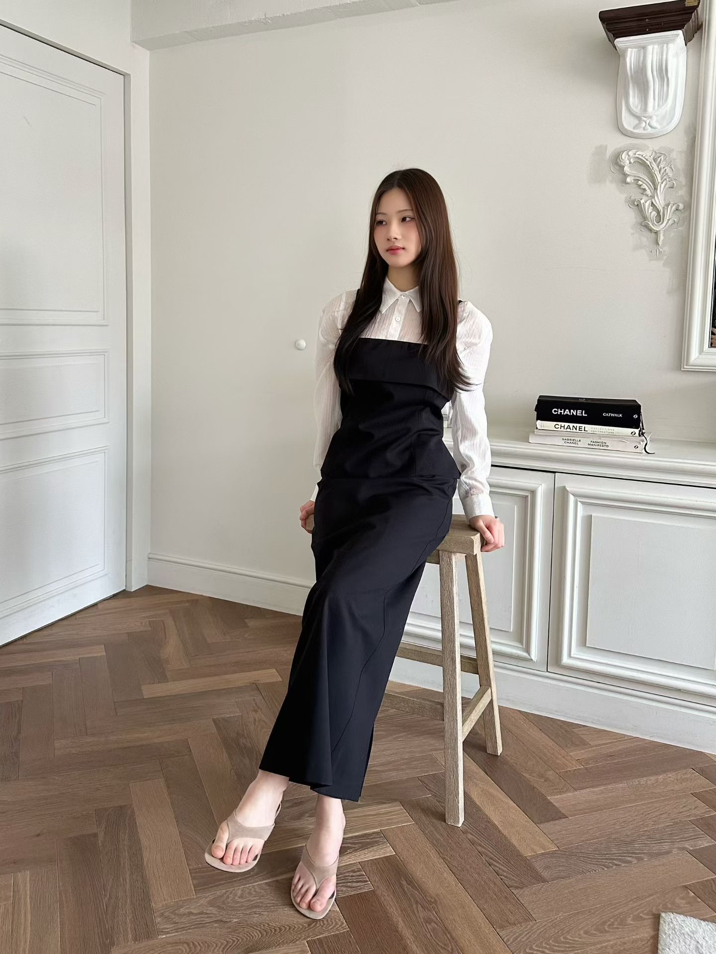 Gt06 / Adjustable Strap Bustier Top