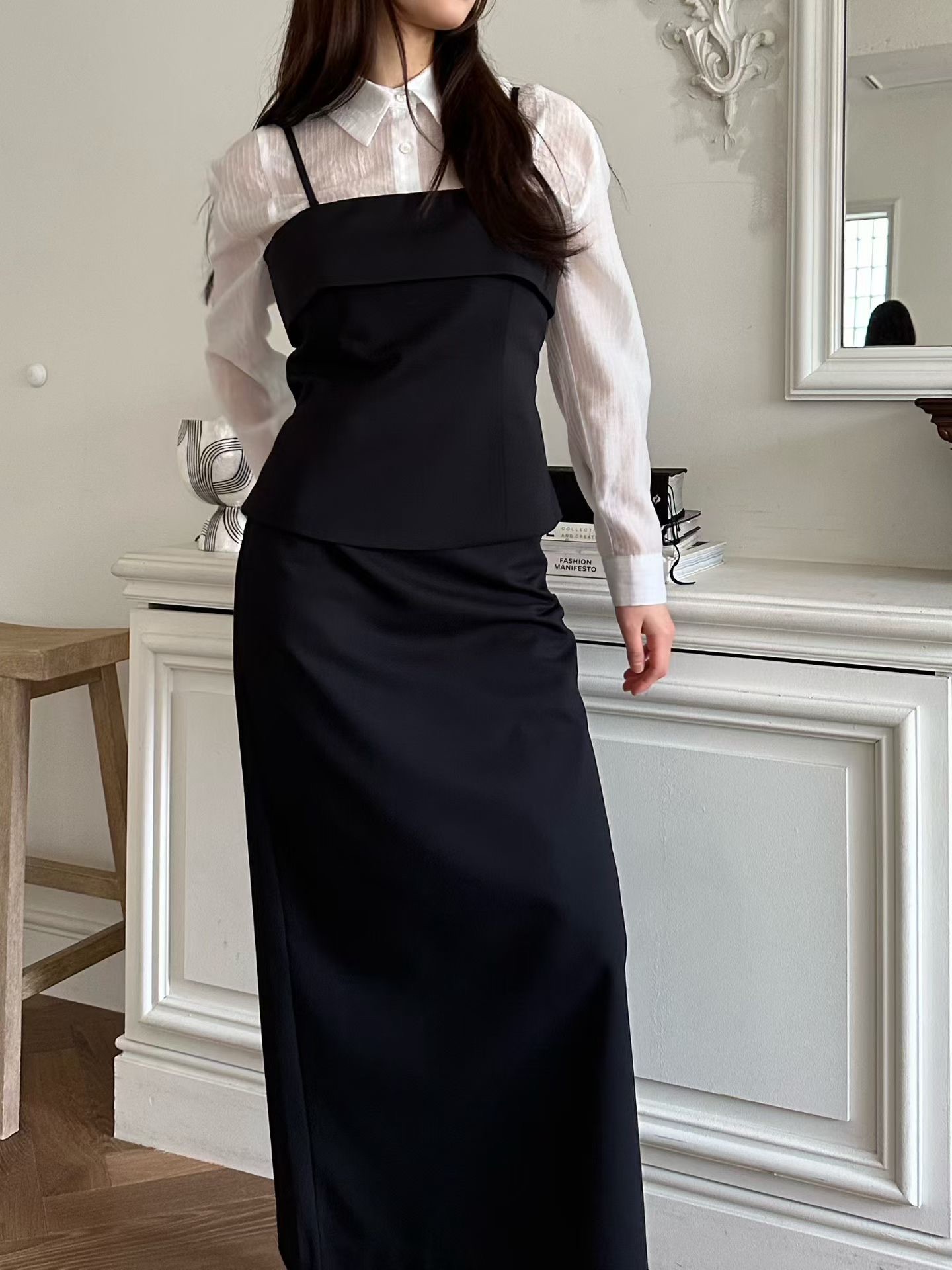 Gt06 / Adjustable Strap Bustier Top