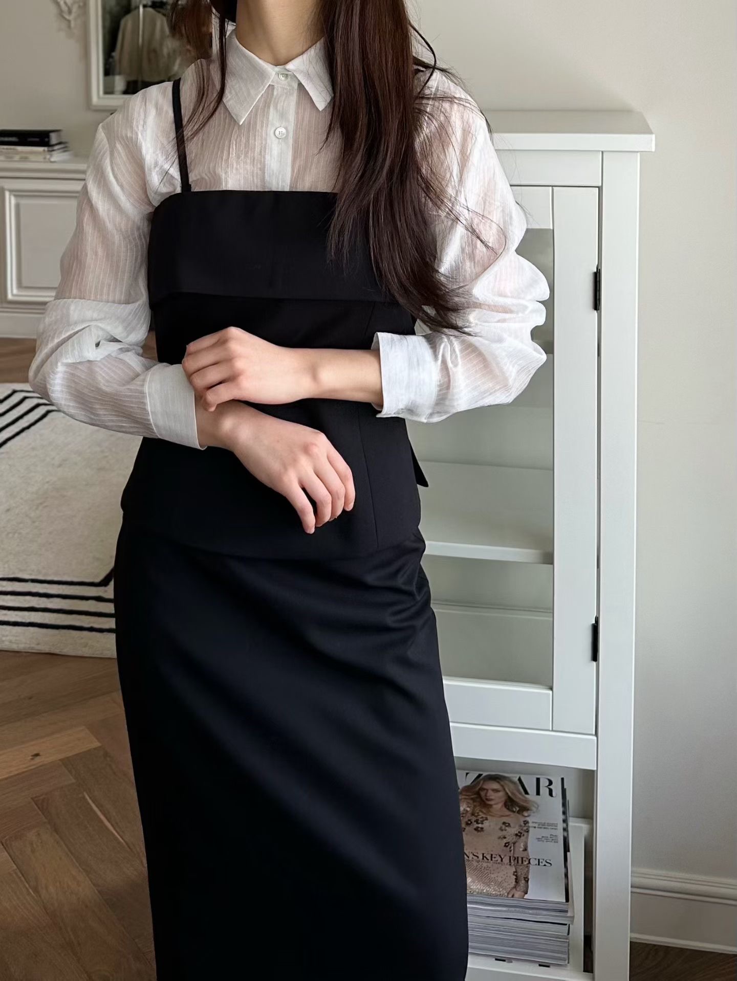 Gt06 / Adjustable Strap Bustier Top