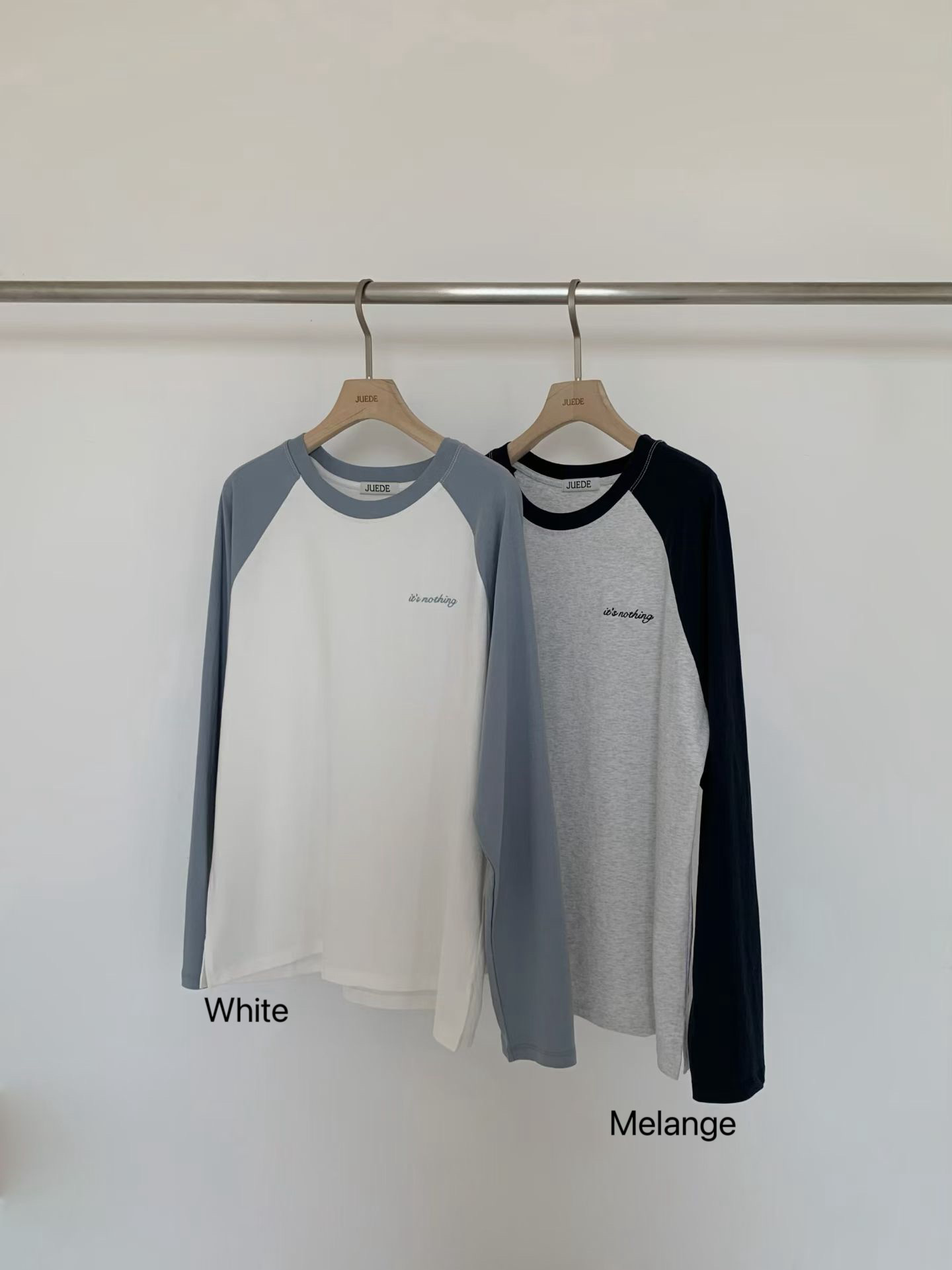 JU01 / "IT'S NOTHING" TWO-TONE PULLOVER