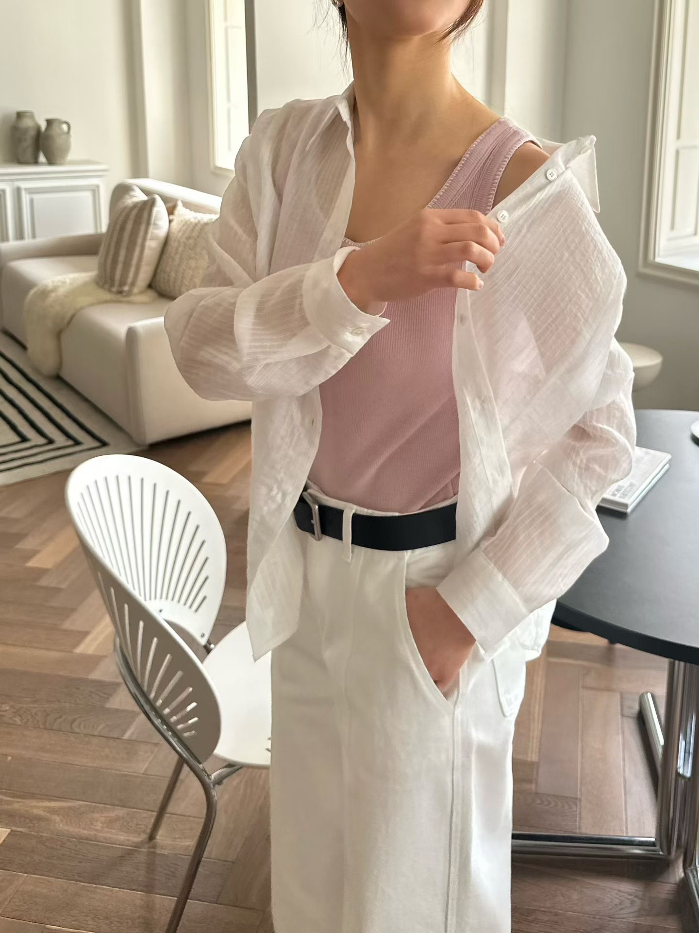 GT16 / Contrast Sewing Trims Tank Top