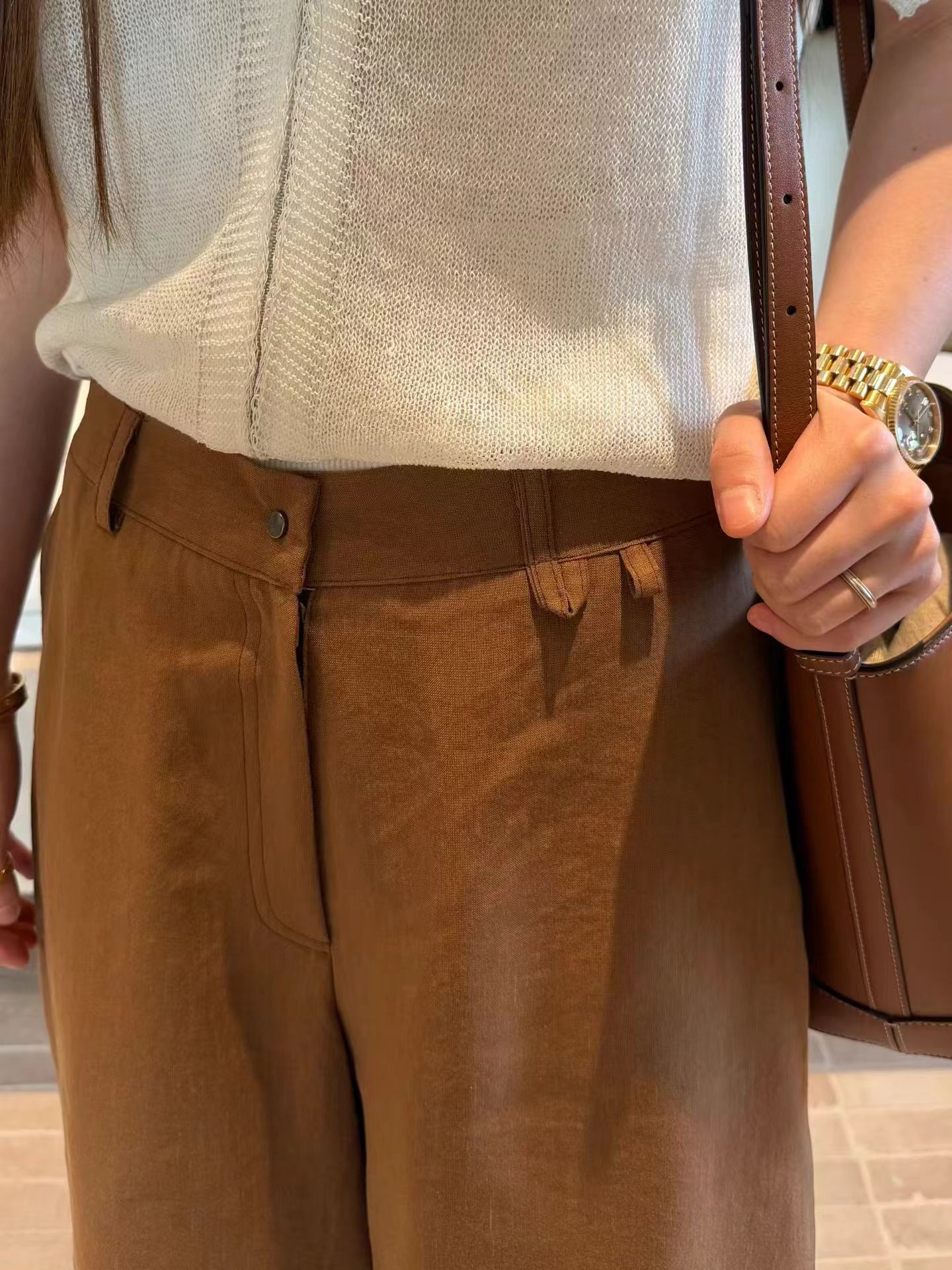 MU31 / ELASTIC WAISTBAND POCKET BERMUDAS