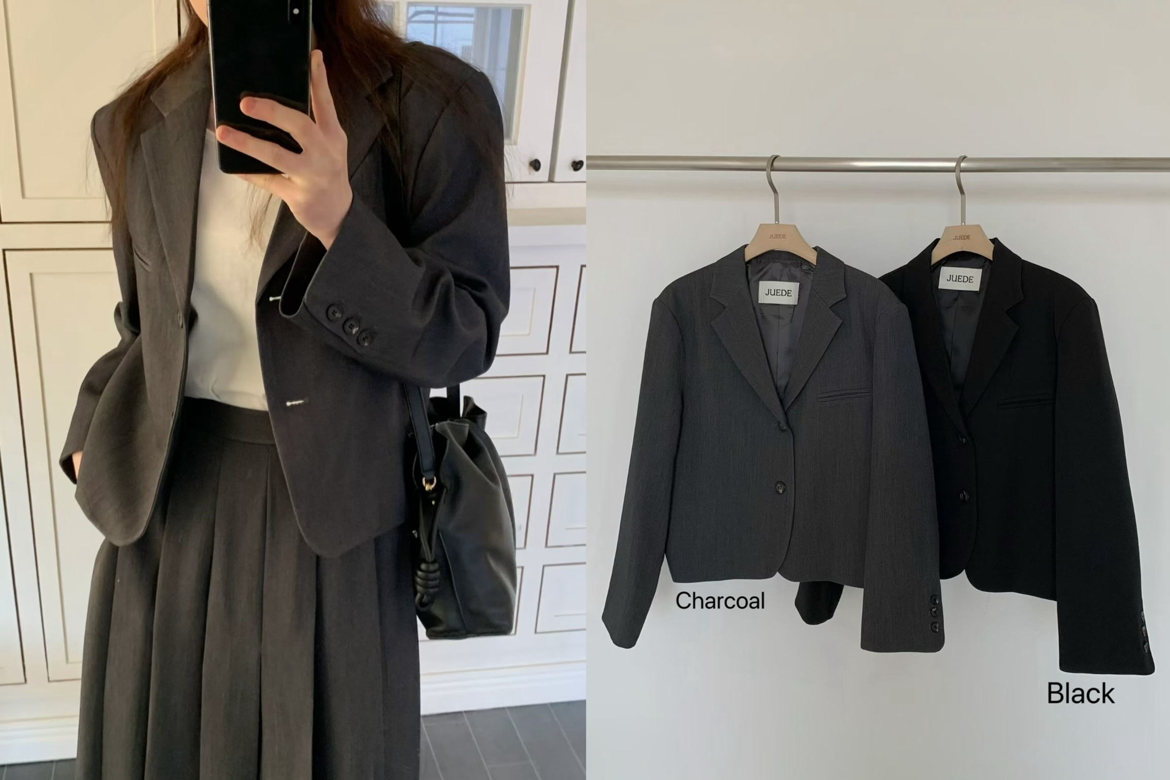 JU09 / BUTTON DOWN BLAZER