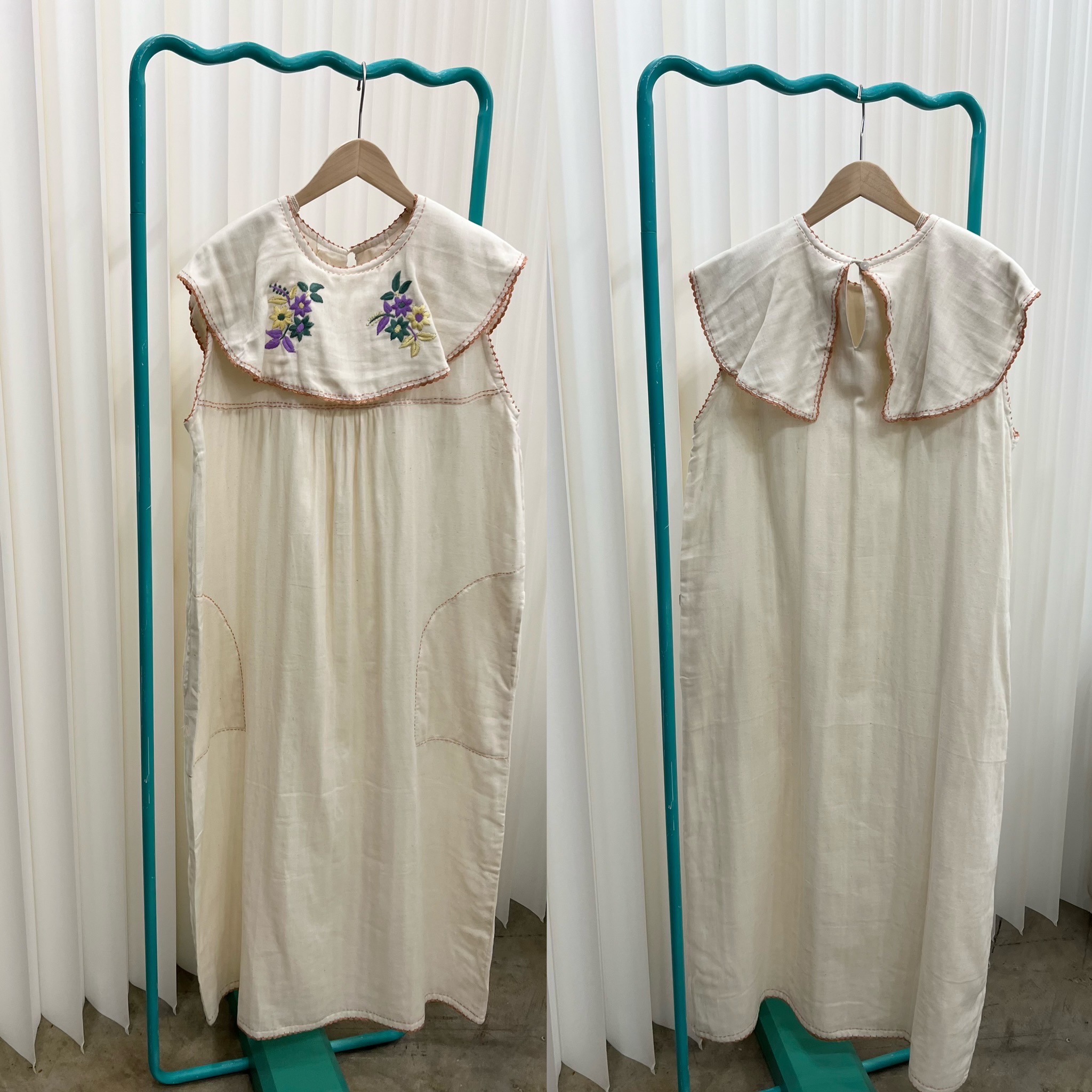 [Copy]D11 / EMBROIDERED SERIES DRESS/CREAM