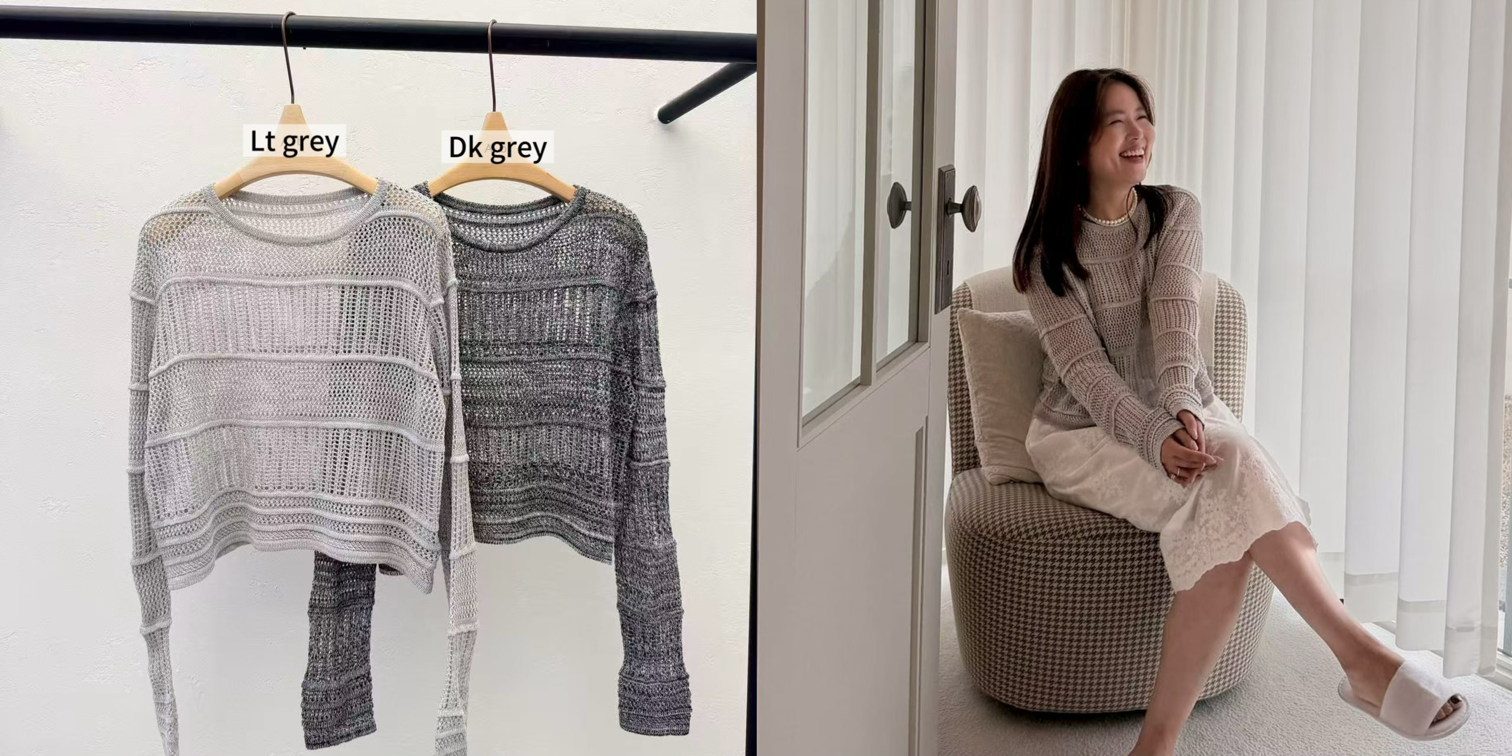 DA16 / LONG SLEEVES KNIT PULLOVER