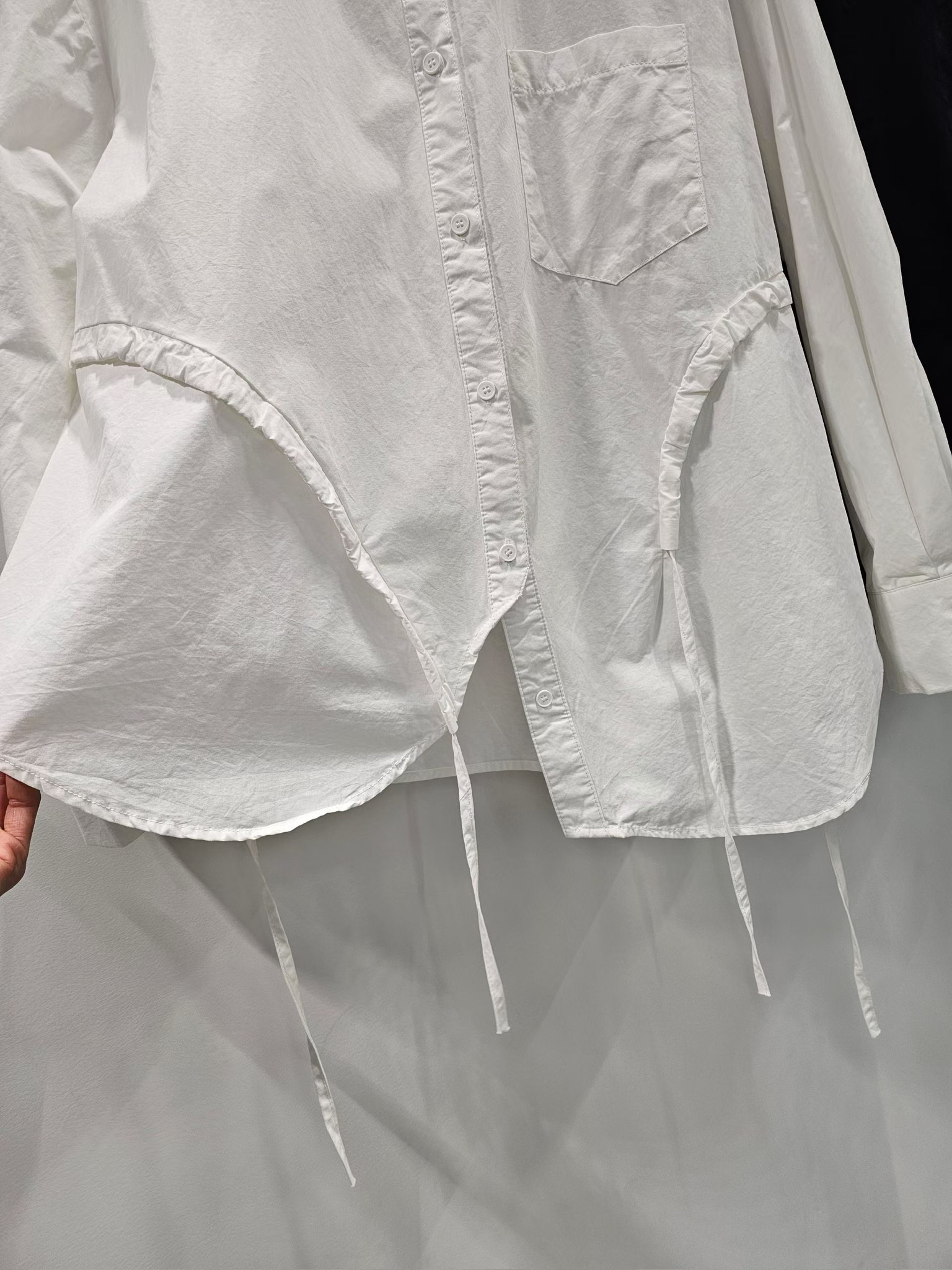 NY04 / Drawstring Detail Shirt