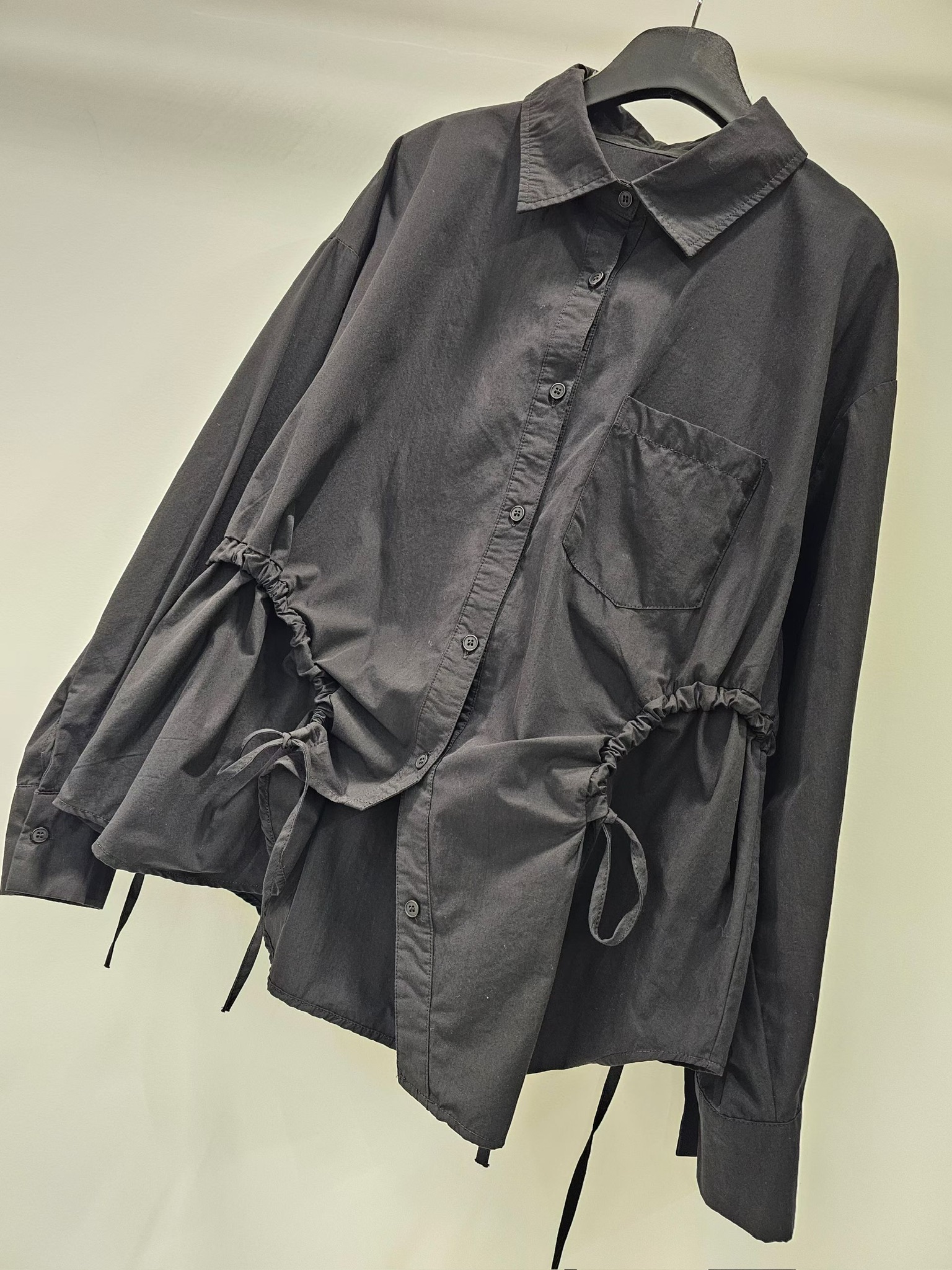 NY04 / Drawstring Detail Shirt