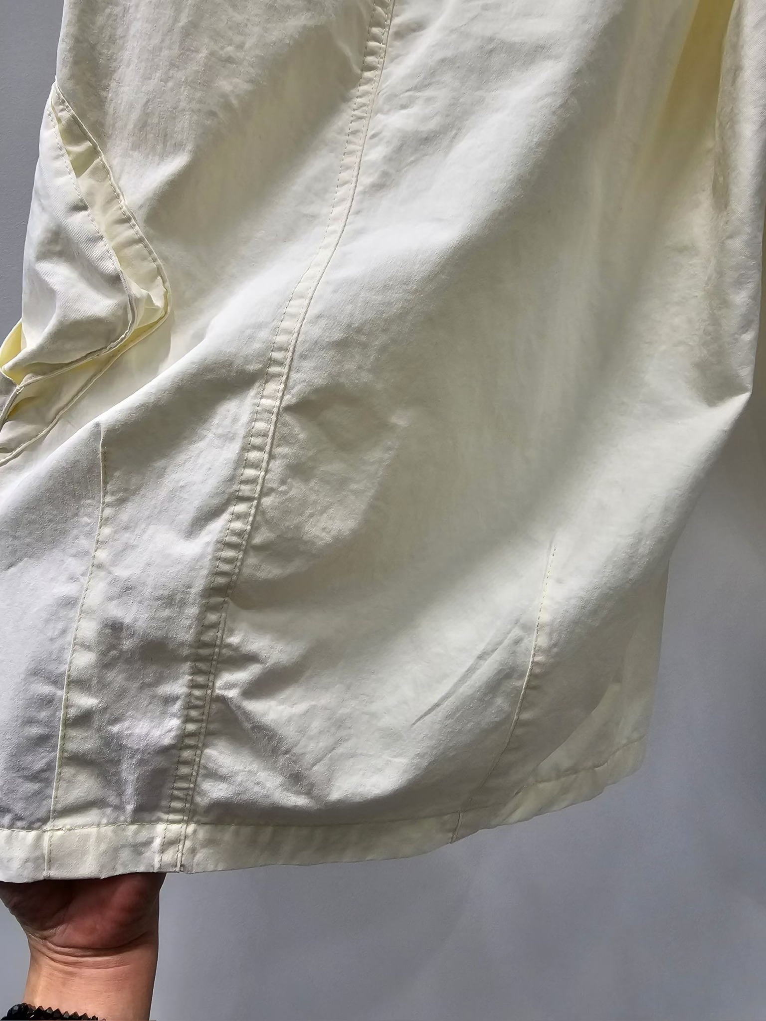 NY08 / Oversized Flap Pocket Wide-Leg Trousers