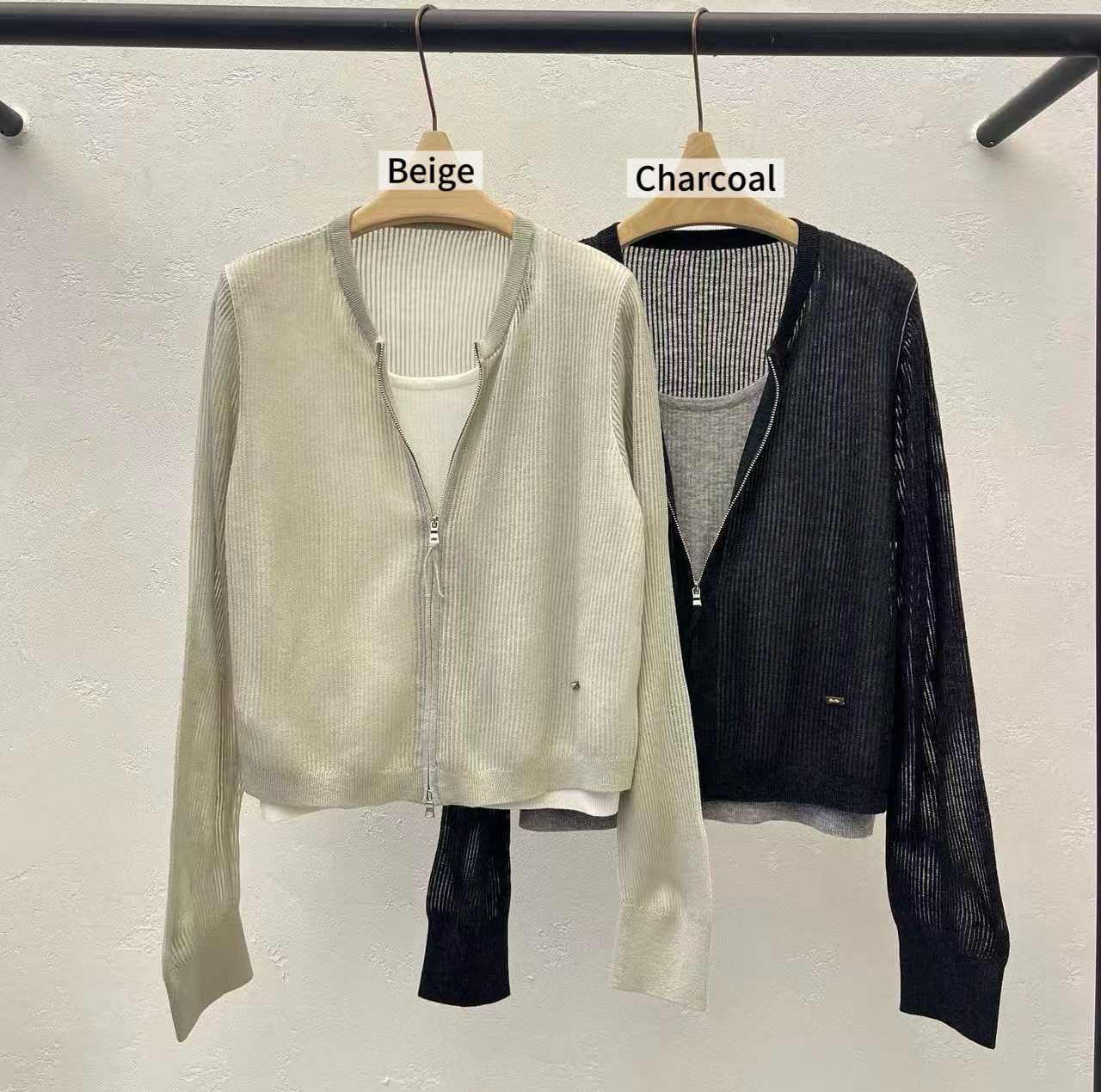 DA25 / ZIP-UP OUTERWEAR WITH INNER PIECE