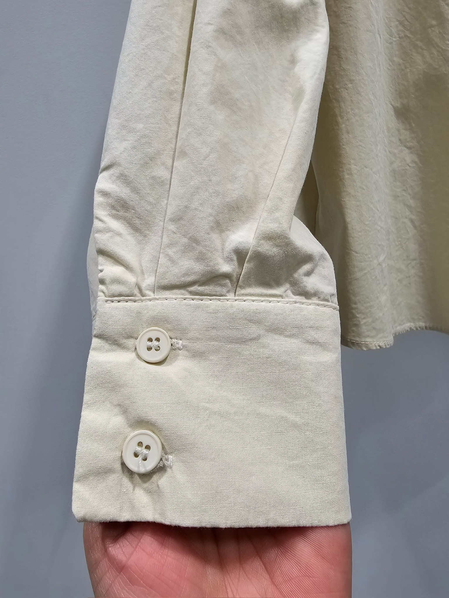 NY12 / Zig Zag Button Placket Shirt