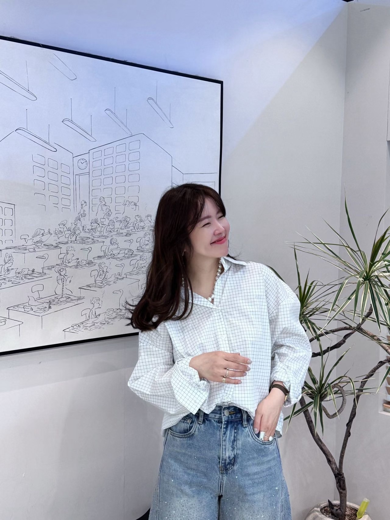 JK06 / Checks Button Down Shirt