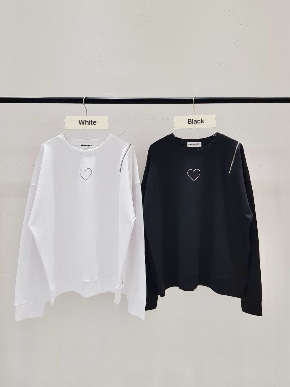 BF04 / Zip Detail Heart Tee