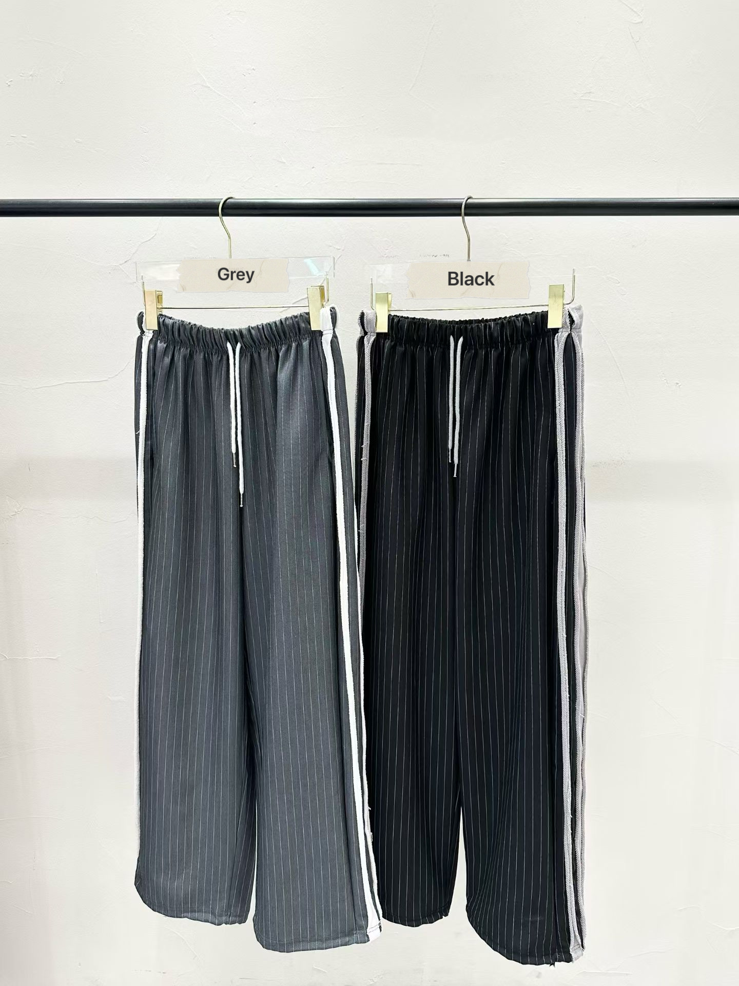 BF09 / Side Panelled Striped Trousers 
