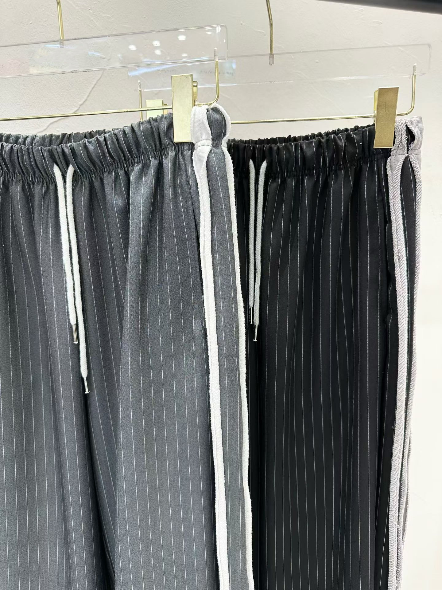 BF09 / Side Panelled Striped Trousers 