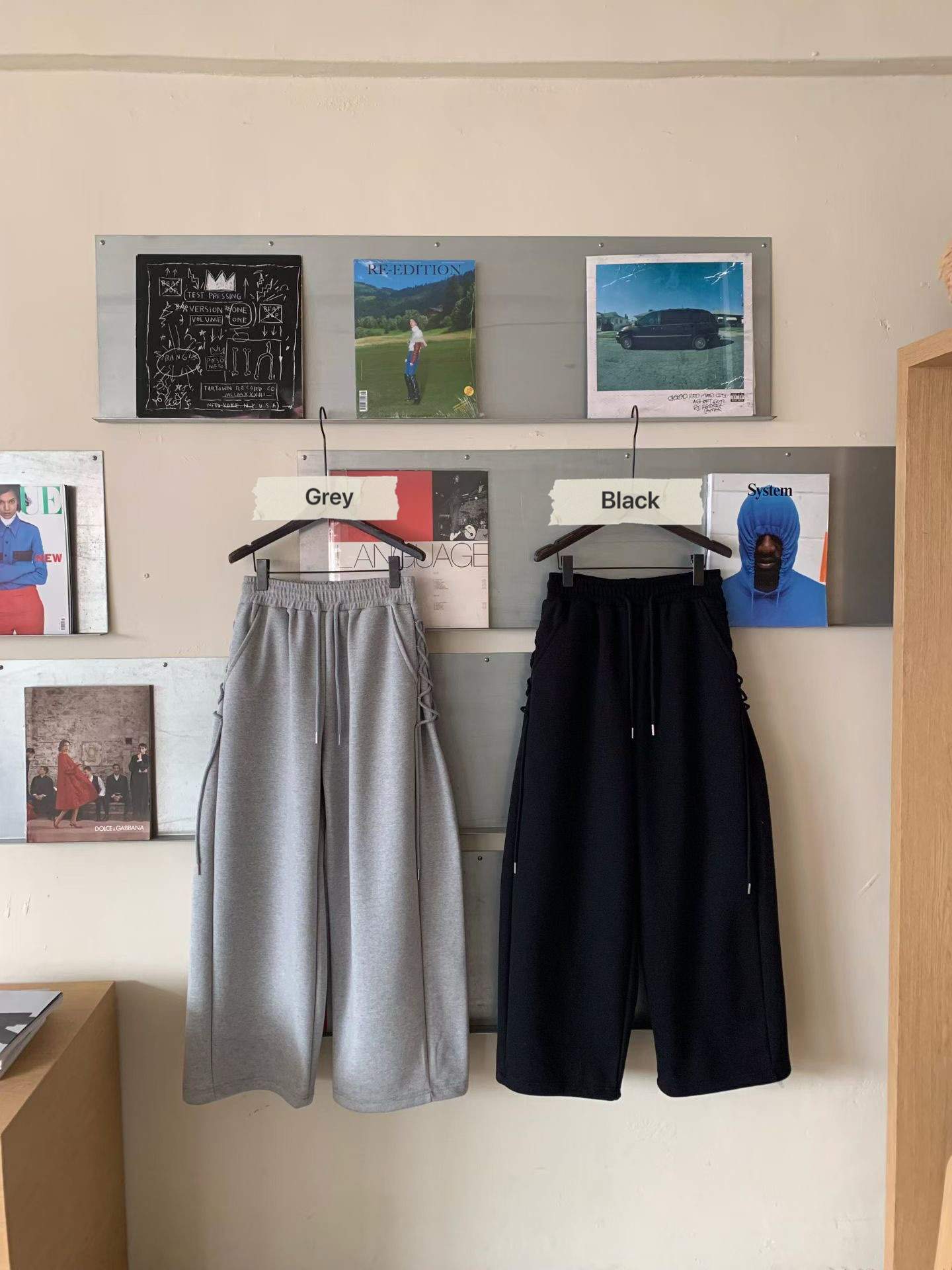 KL10 / SIDE TIE DETAIL SWEATPANTS