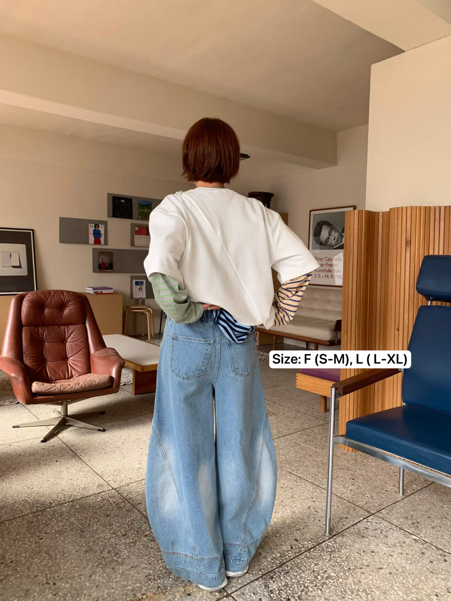 KL11 / LIGHY WASH BARREL JEANS