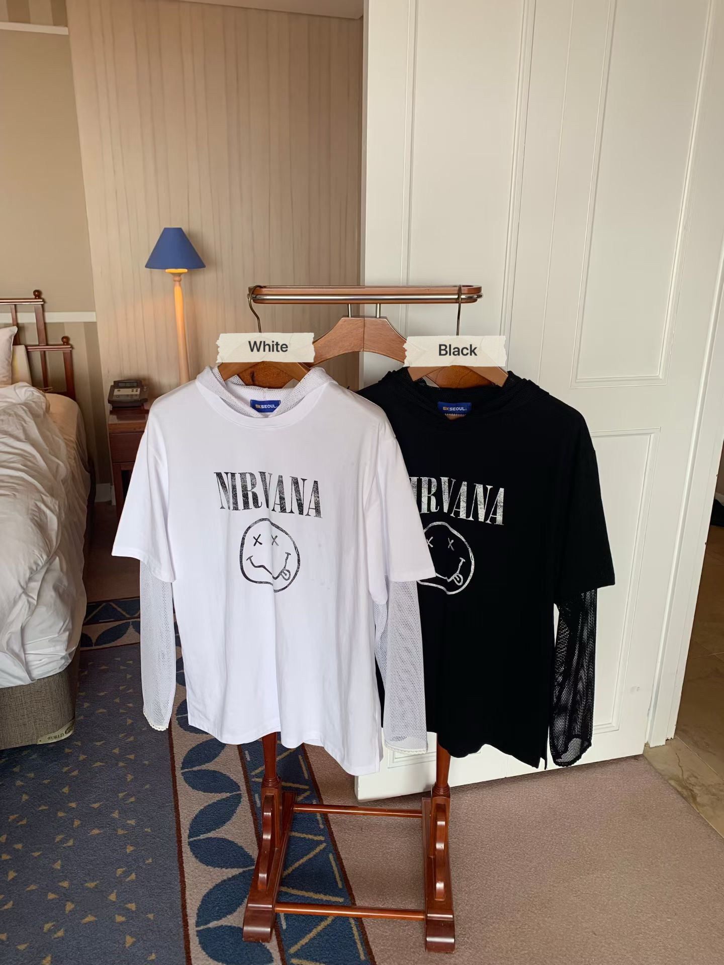 KL02 / NIRVANA NETTED SLEEVES TEE