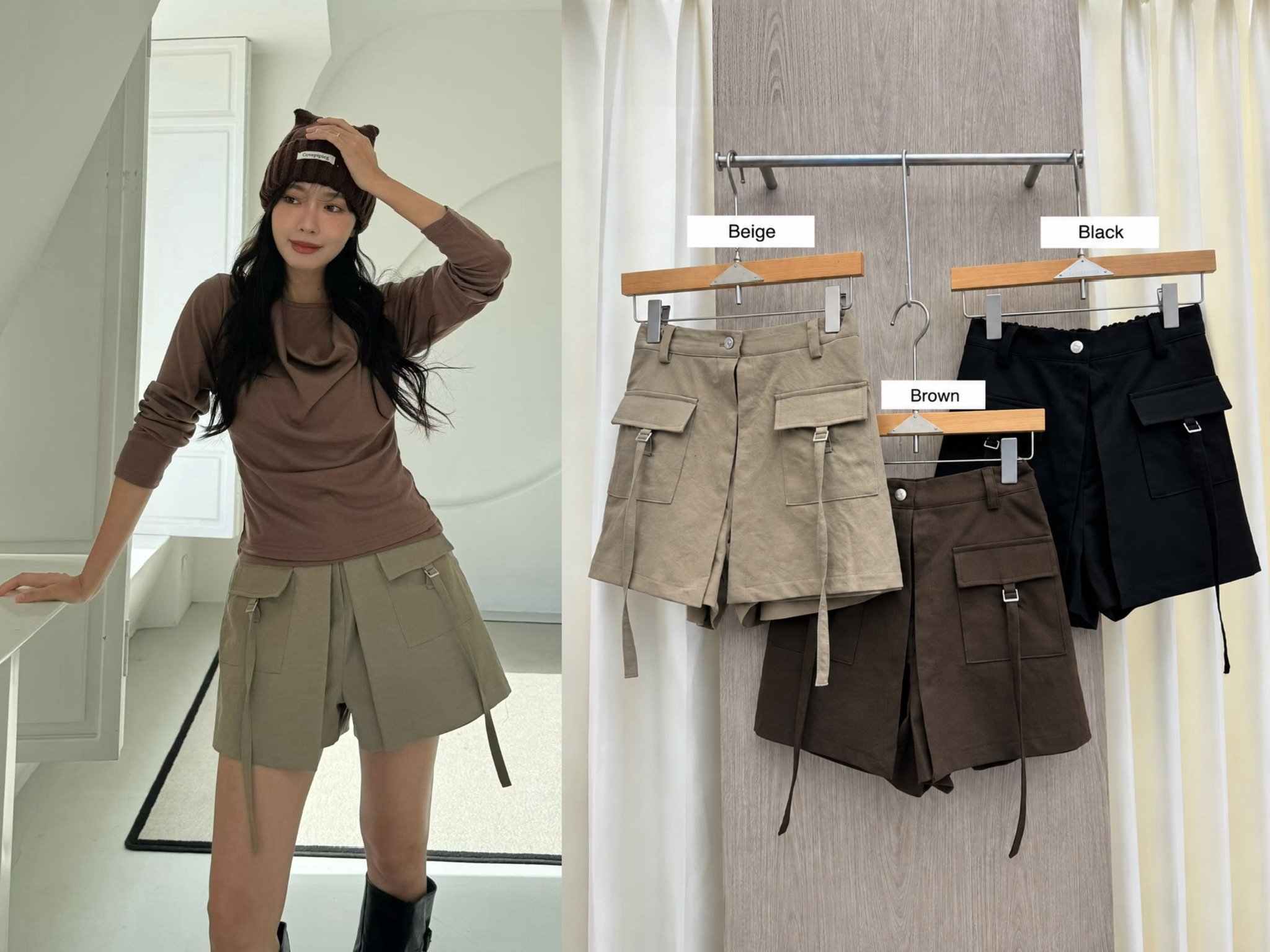 ER23 / FRONT POCKETS SKORTS