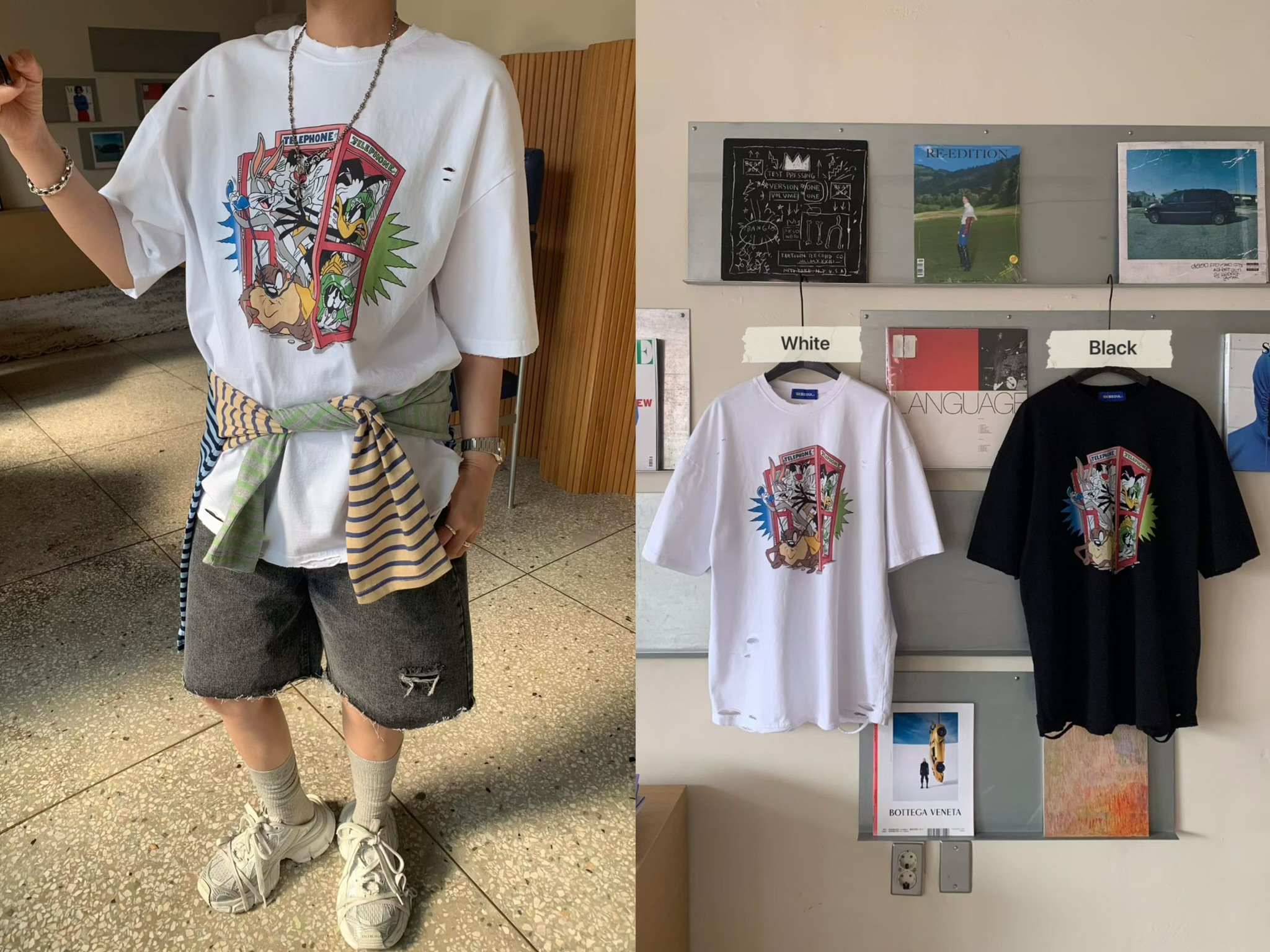 KL06 / BUGS BUNNY & FRIENDS RIPPED TEE