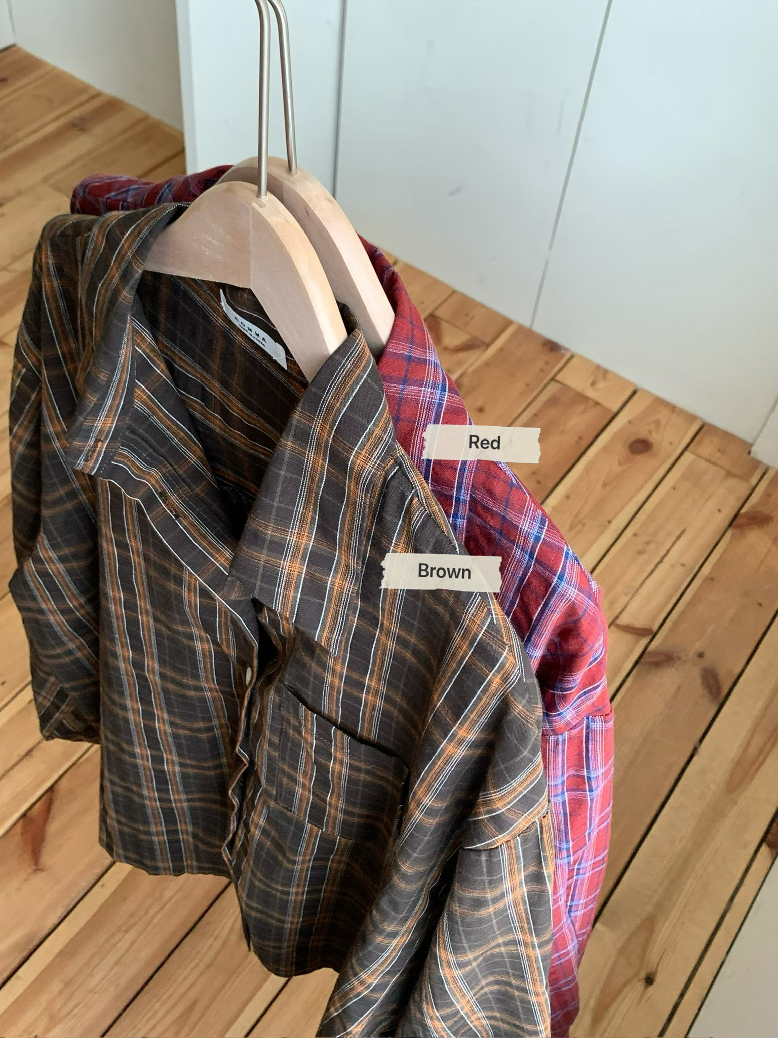 610826 / BUTTON DOWN PLAID SHIRT
