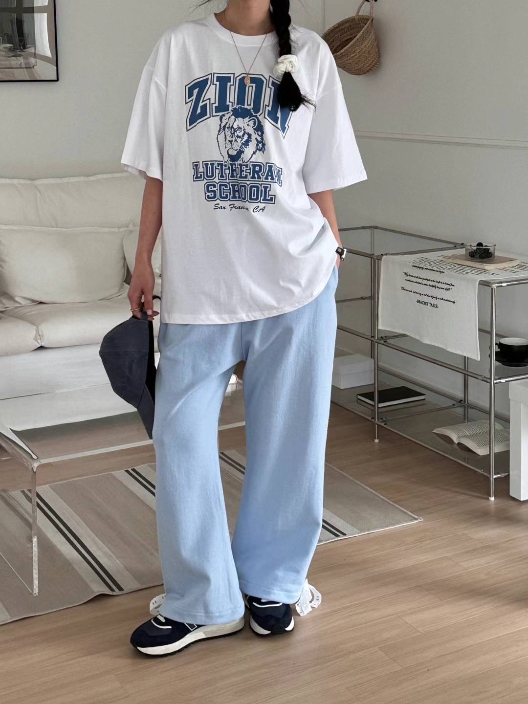 P35 / LACE TRIMMING POCKET JOGGERS