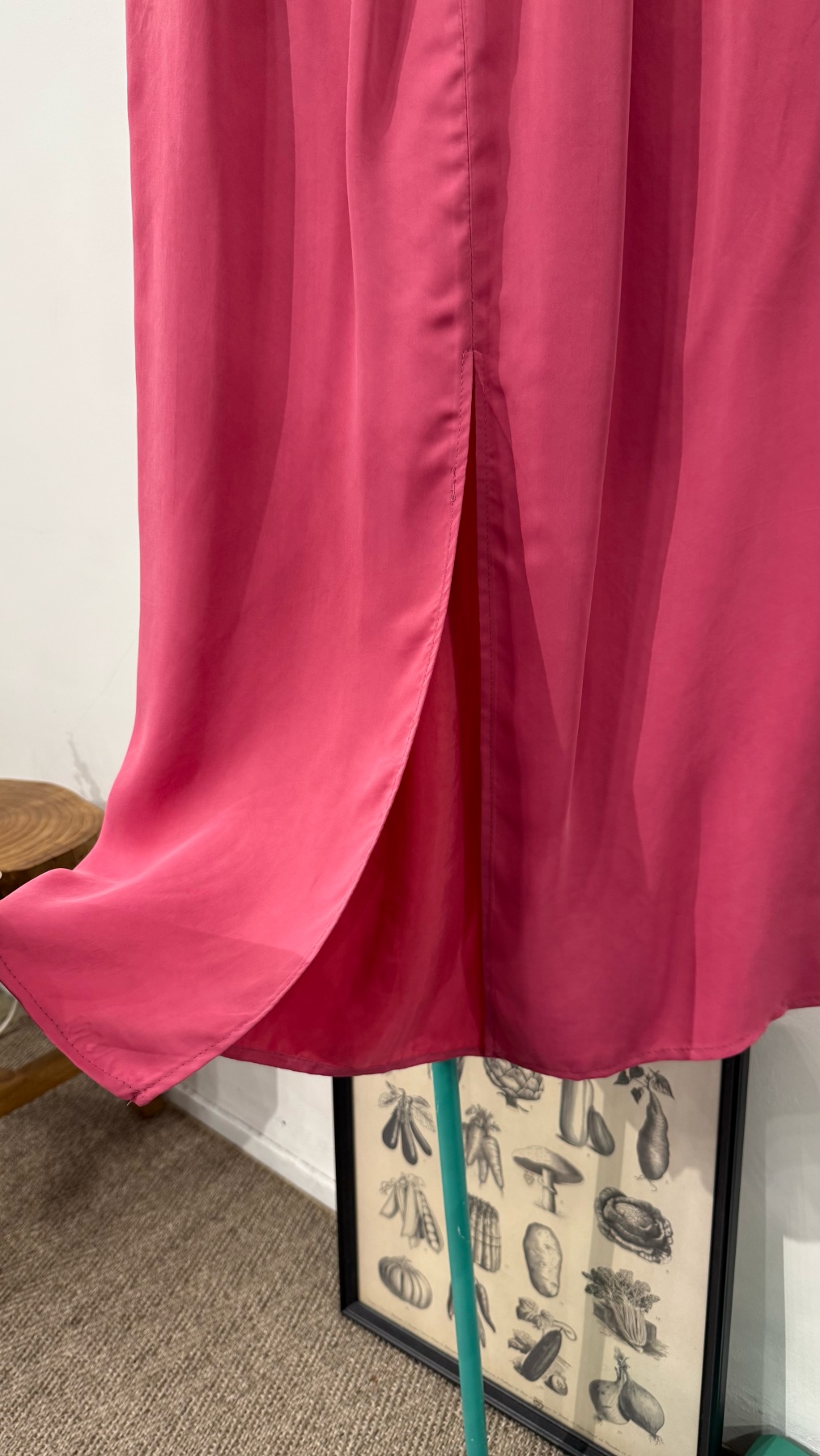 3601 / BANDED WAIST SILKY SKIRT