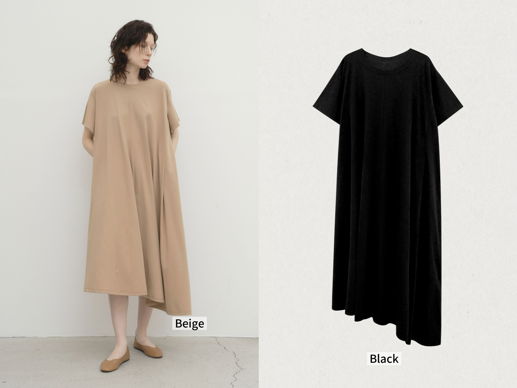 WW23 / KITTEN DIAGONAL FLARE DRESS