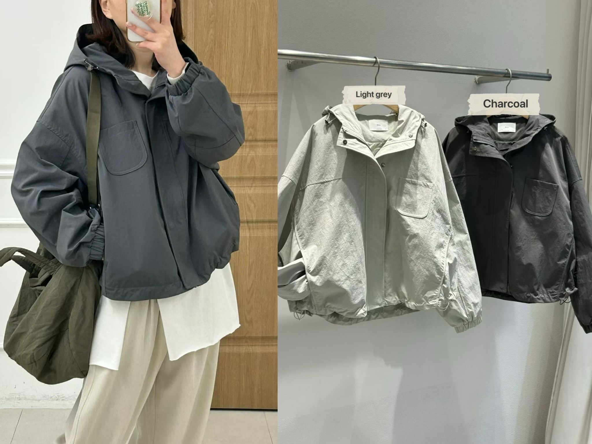 KR12 / Hooded Utility Windbreaker Jacket