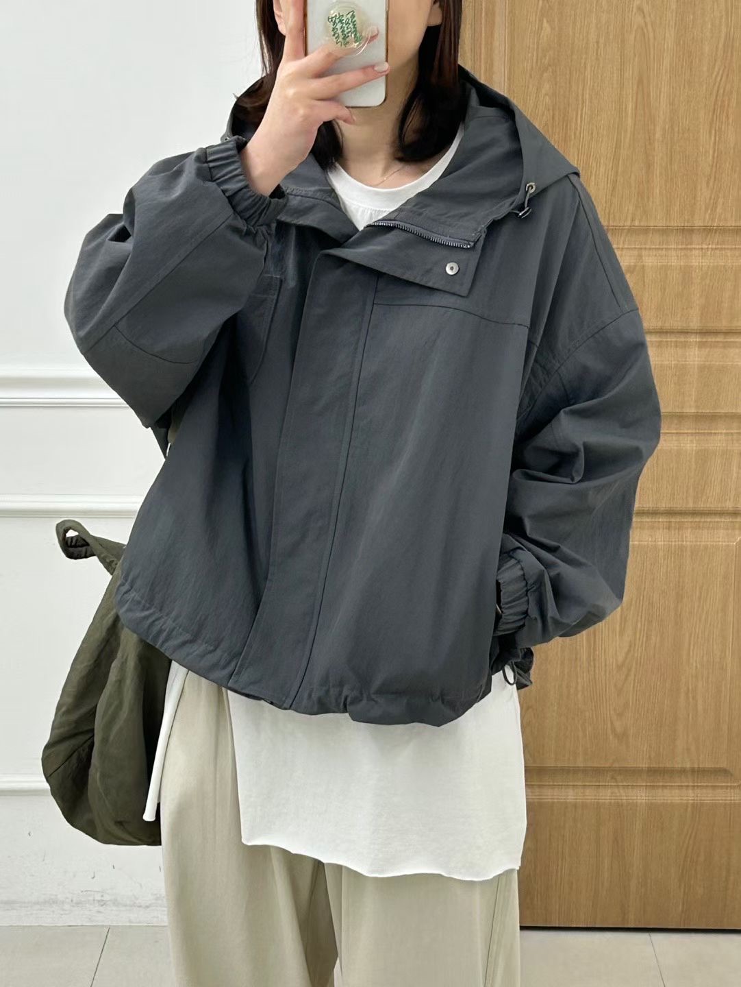 KR12 / Hooded Utility Windbreaker Jacket