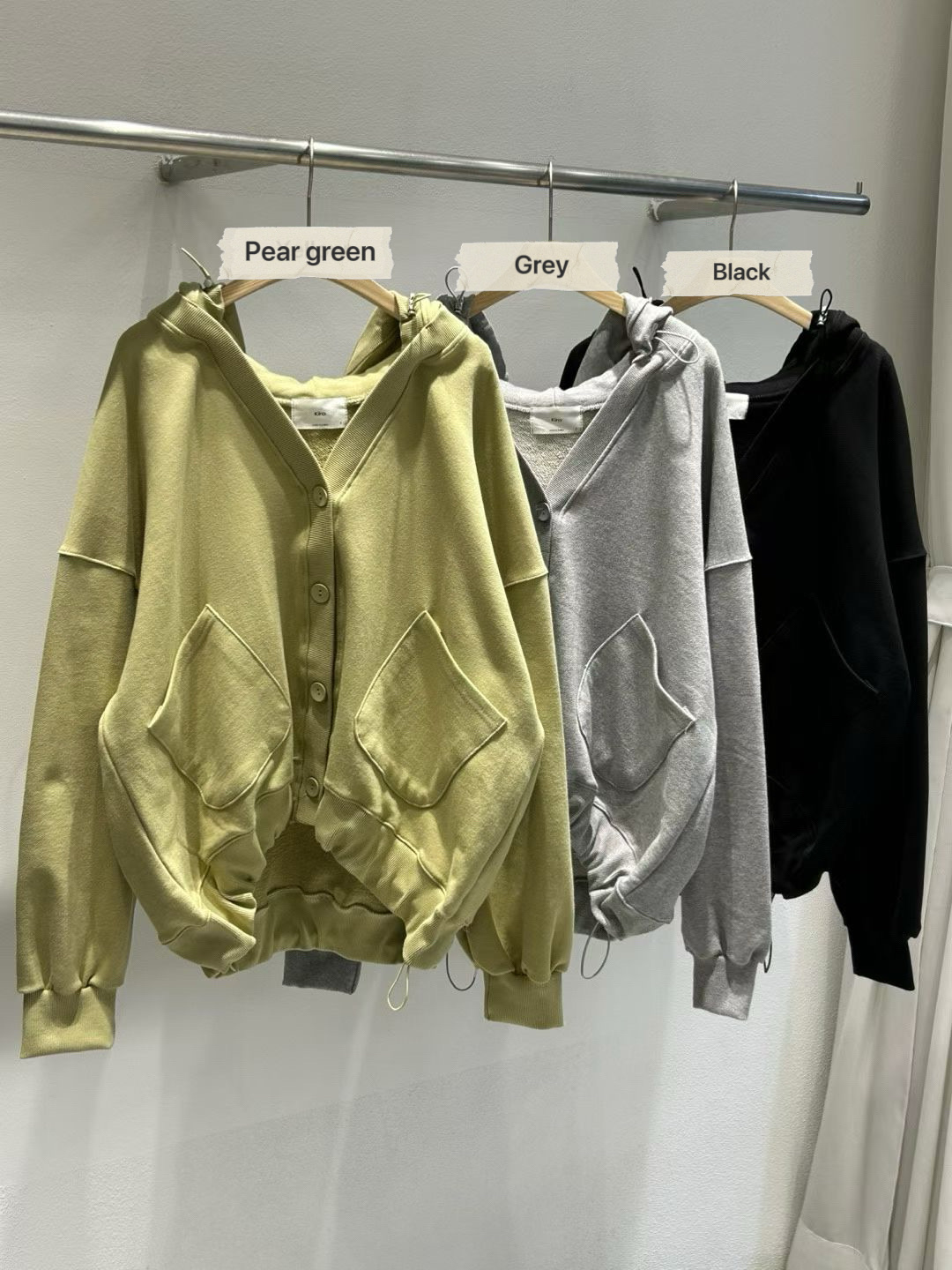 KR16 / Relaxed Hooded Sweat Cardigan