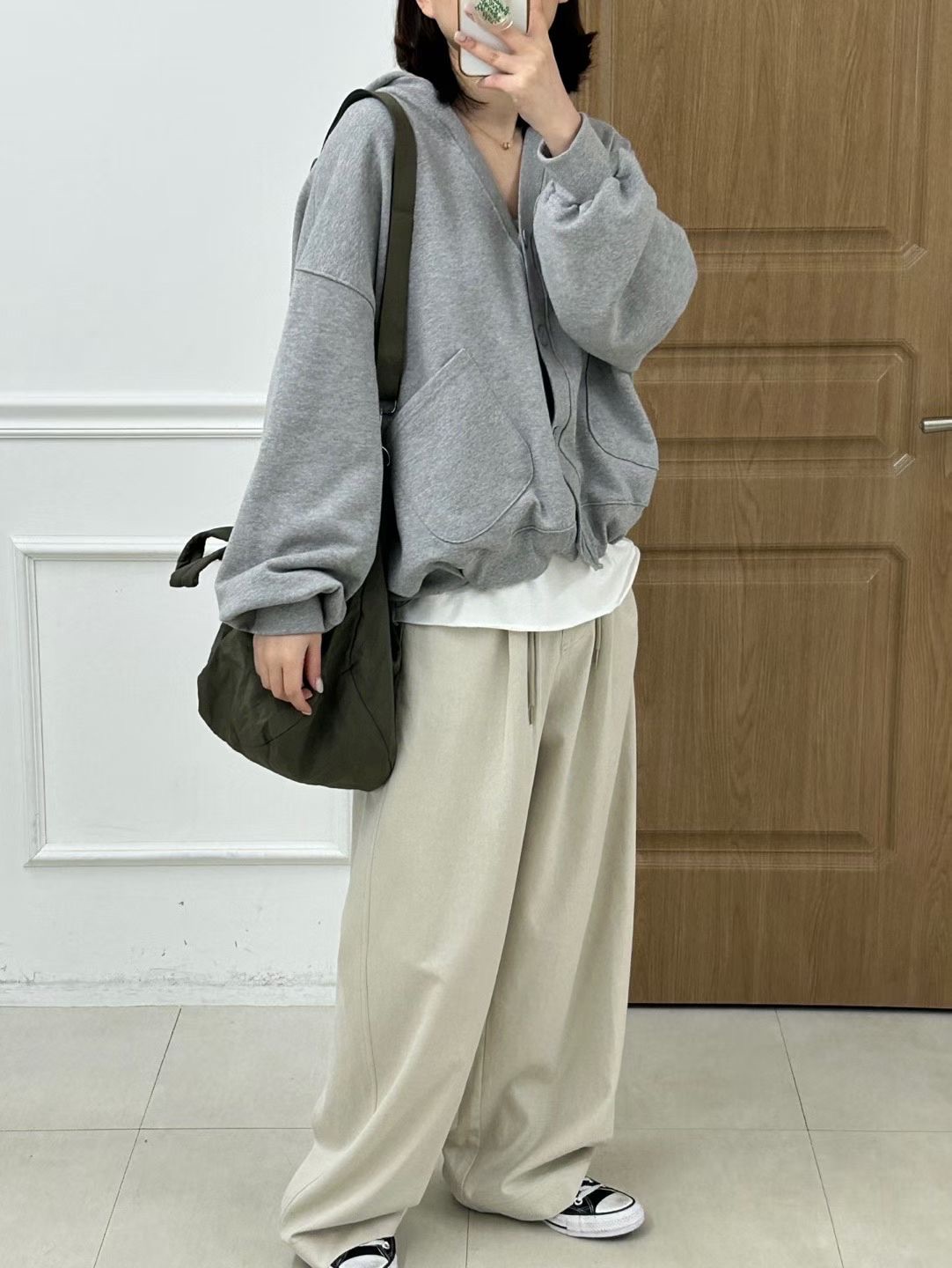 KR16 / Relaxed Hooded Sweat Cardigan