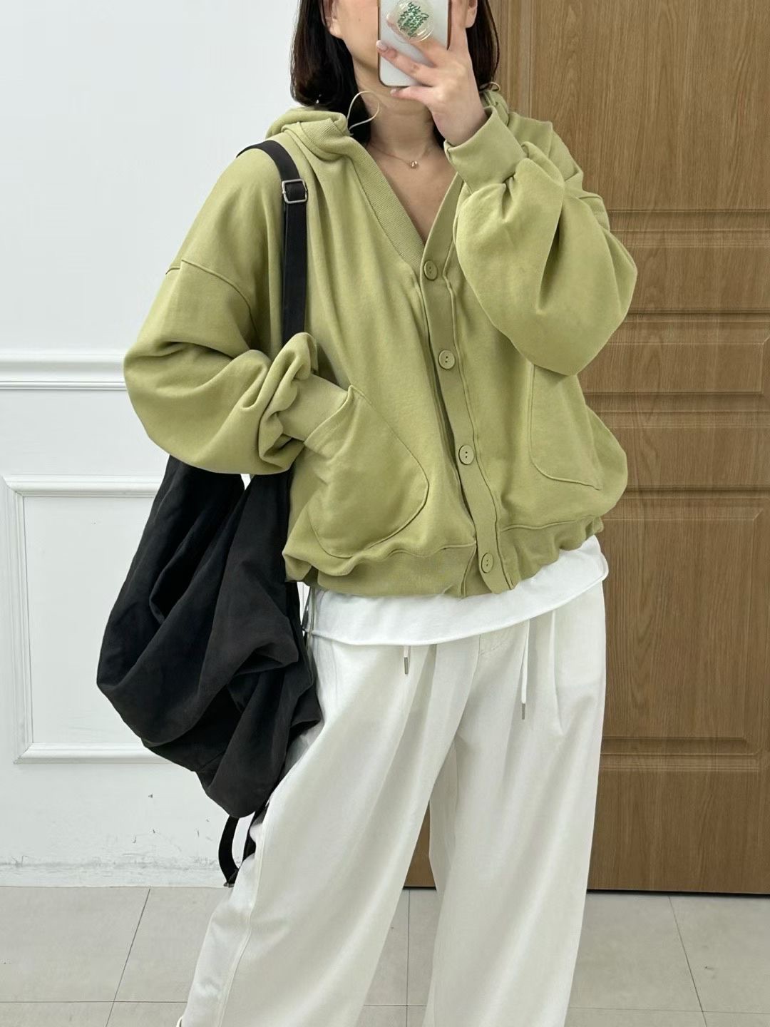 KR16 / Relaxed Hooded Sweat Cardigan