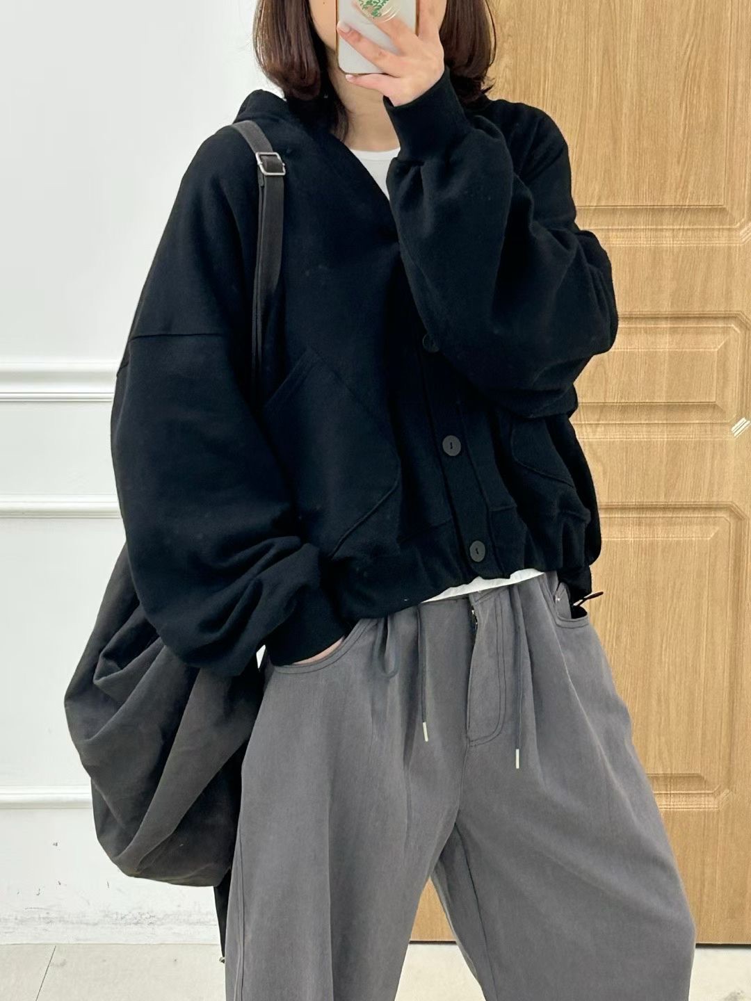 KR16 / Relaxed Hooded Sweat Cardigan