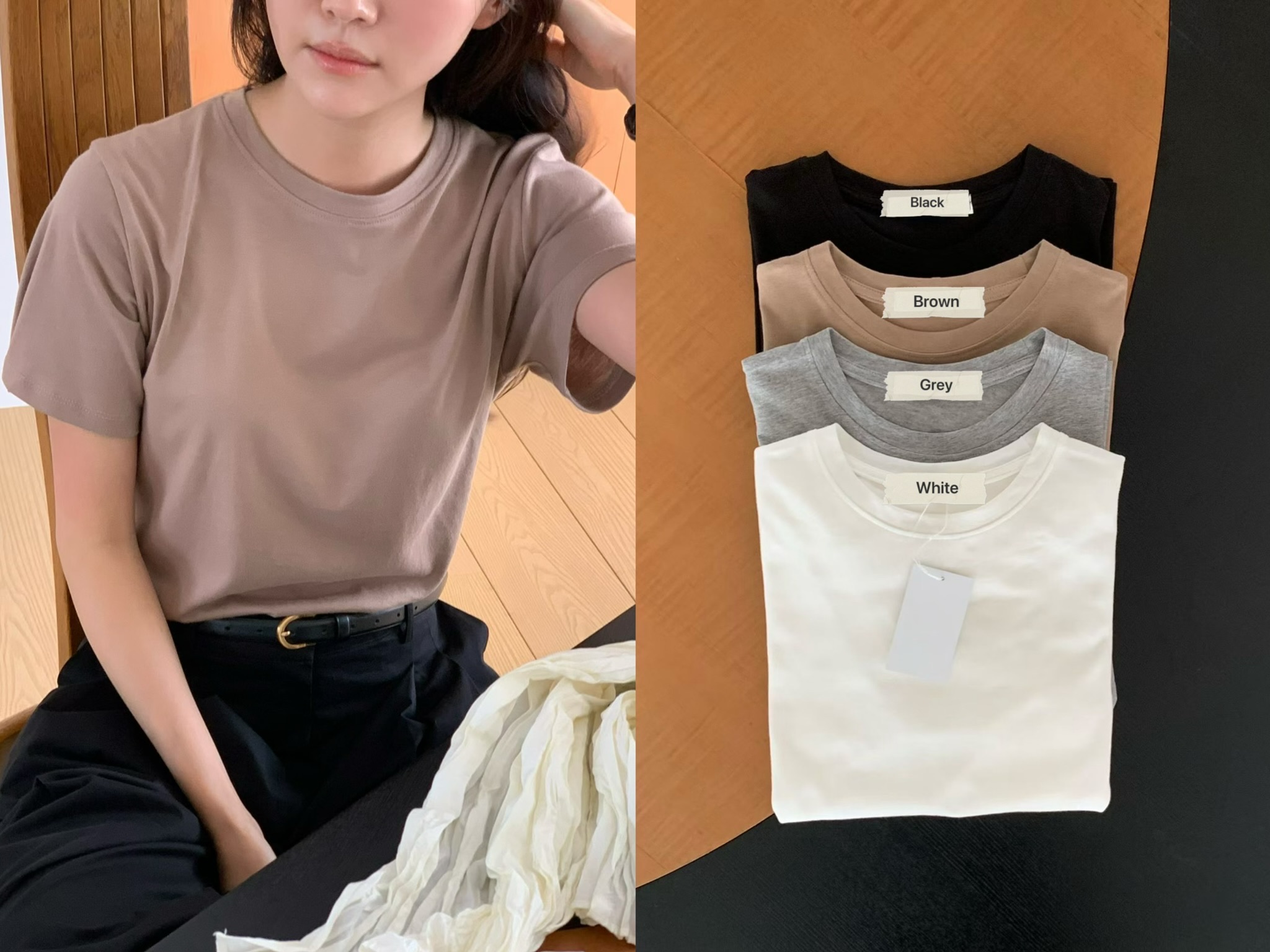 530826 / ROUND NECK CLASSIC TEE