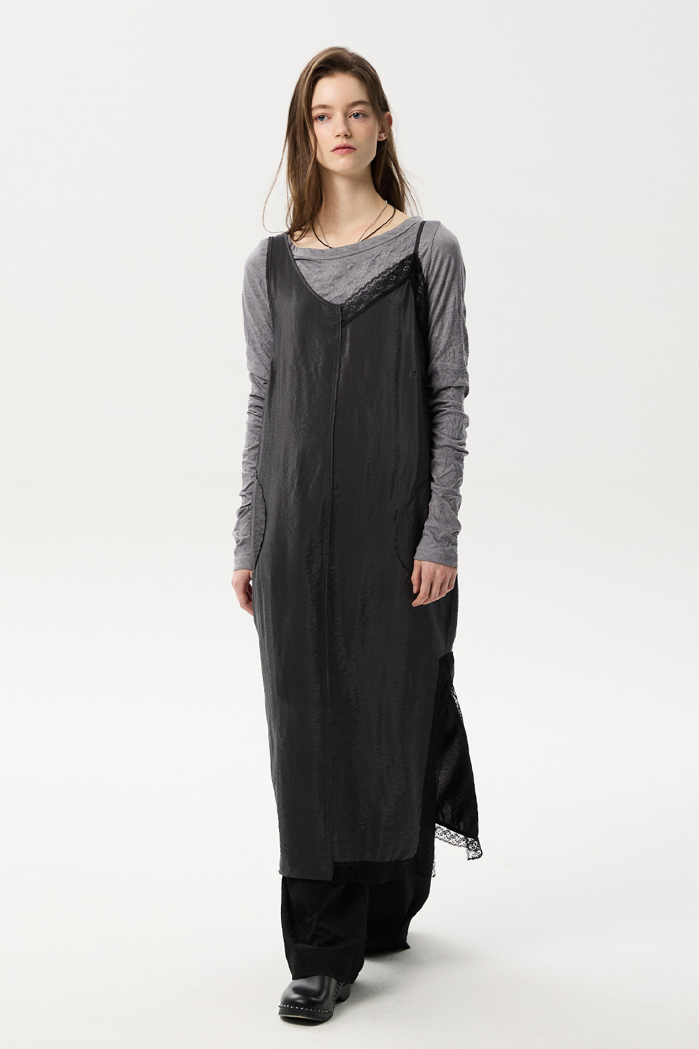 ML14 / UNBALANCED LAYERED DRESS