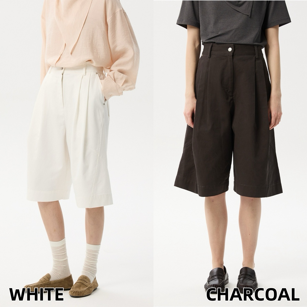 ML19 / COTTON WIDE BERMUDA PANTS
