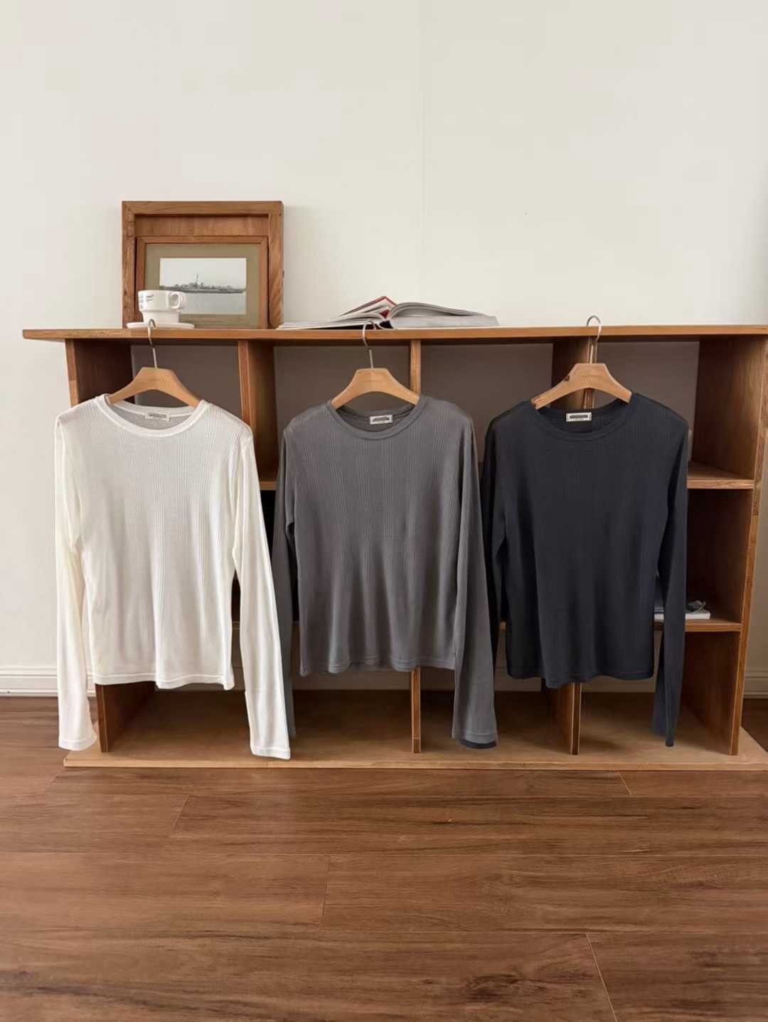 DAYANNA RIBBED LONG SLEEVES TEE