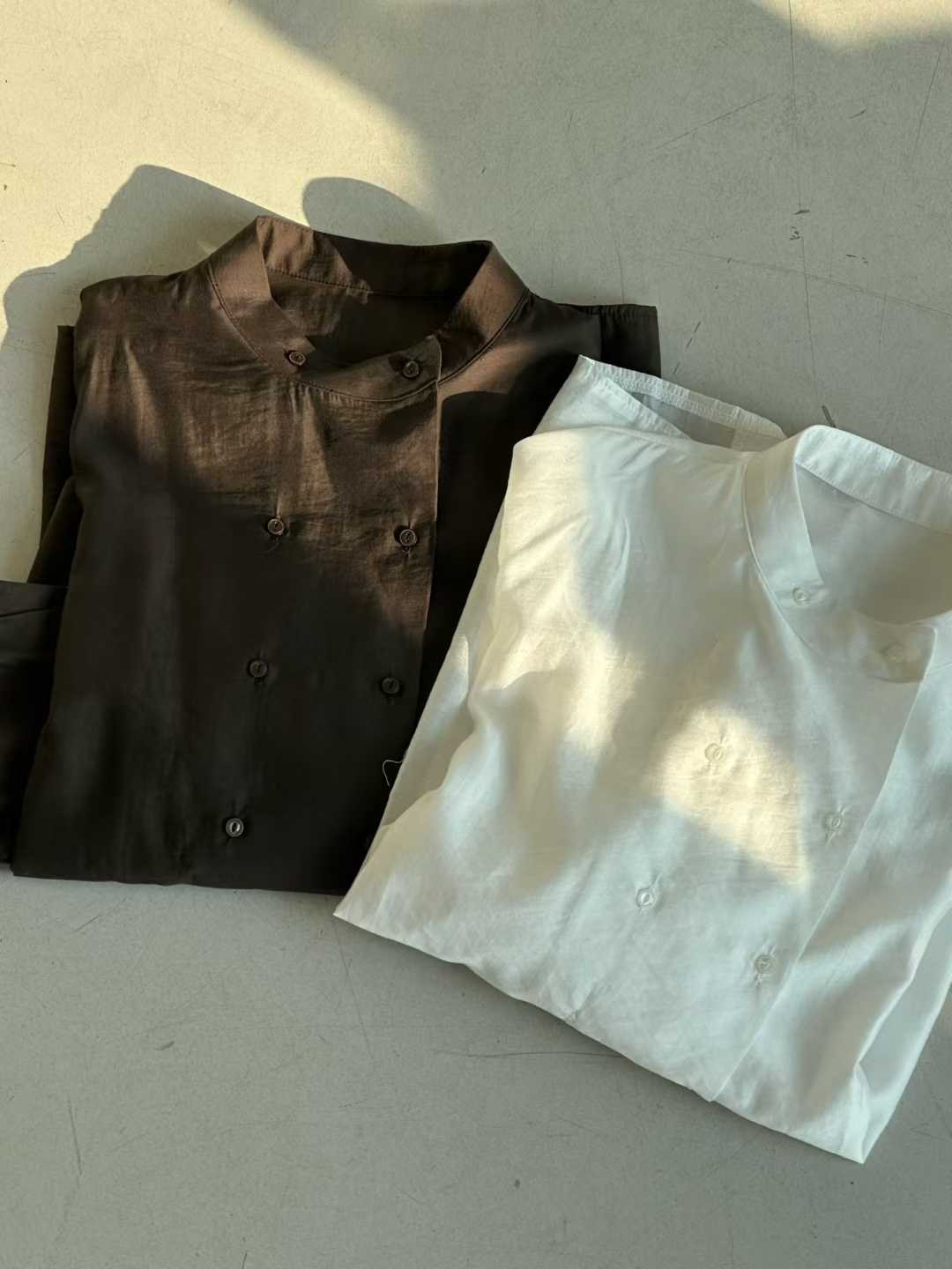 ESTHER DOUBLE BREASTED MANDARIN SHIRT