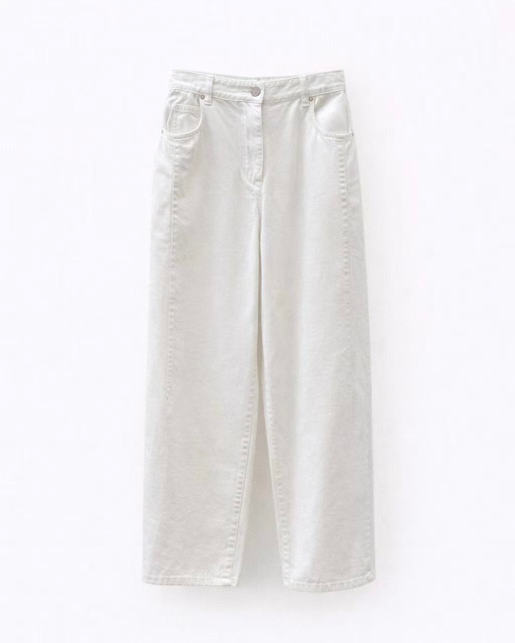 ME12 / Straight Leg Denim Trousers