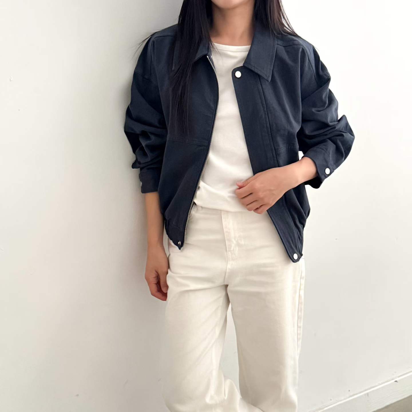 FRANKI COLLAR BOMBER JACKET