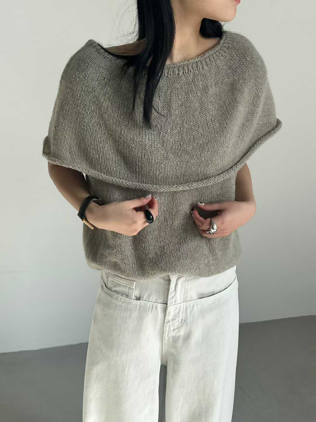 ELSIE DROP FRONT SLIT POCKETS JEANS