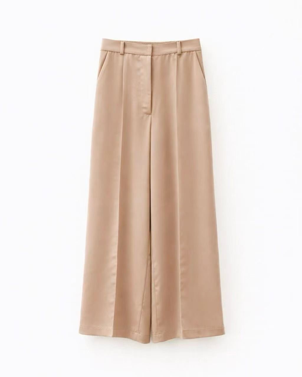 ME06 / Banded Waist Straight Leg Trousers