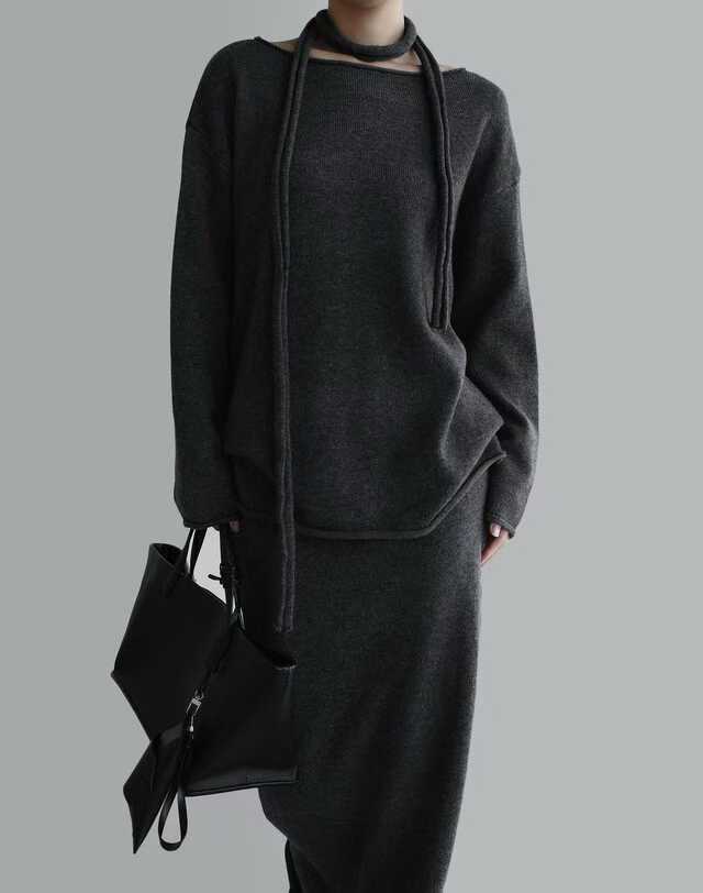 DILLIAN MULTI TIE SWEATER